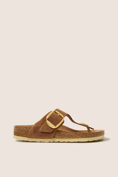 Birkenstock Gizeh Big Buckle Cognac Sandals size 36 US 5-5.5