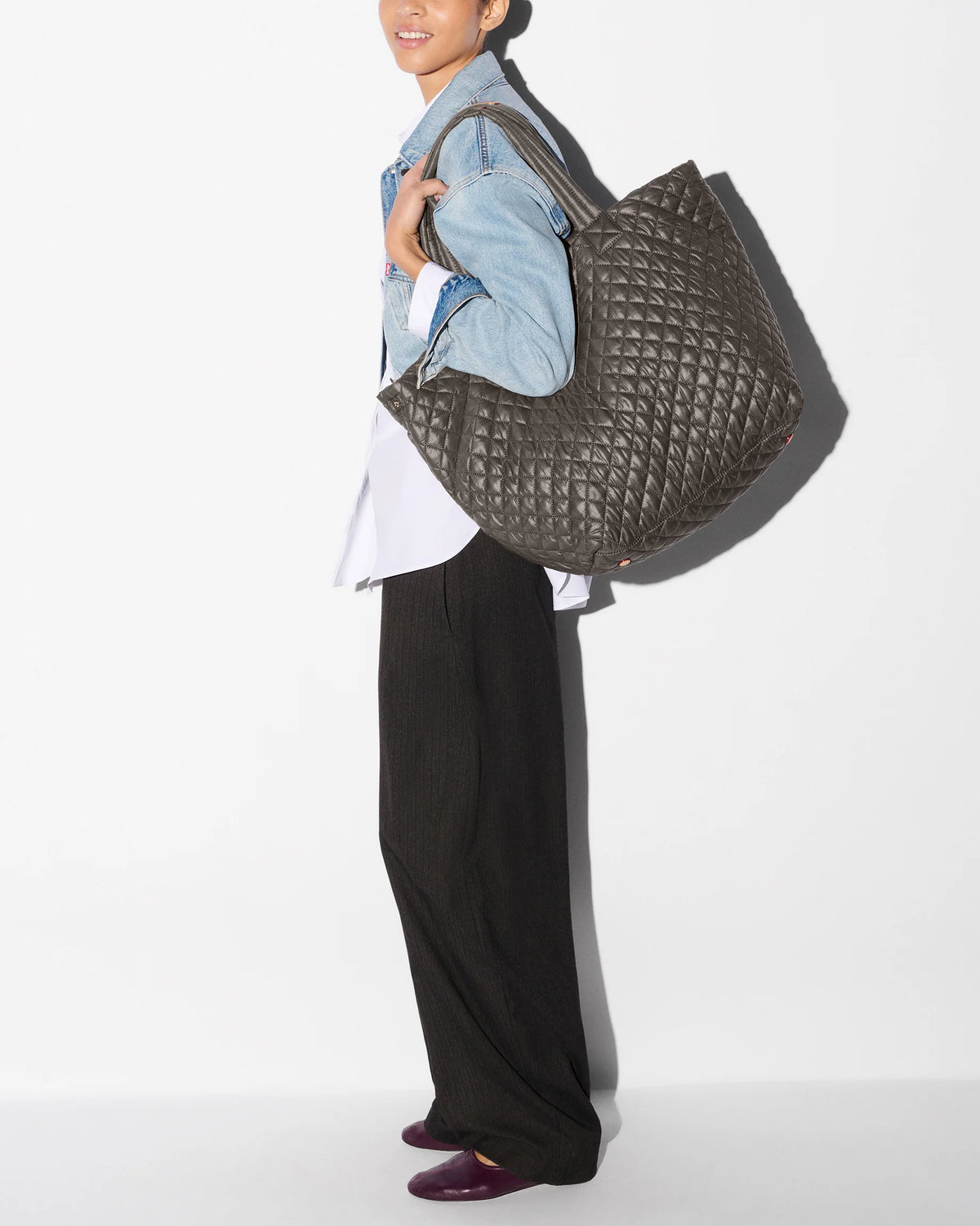 MZ Wallace Large Metro Tote Deluxe in Magnet