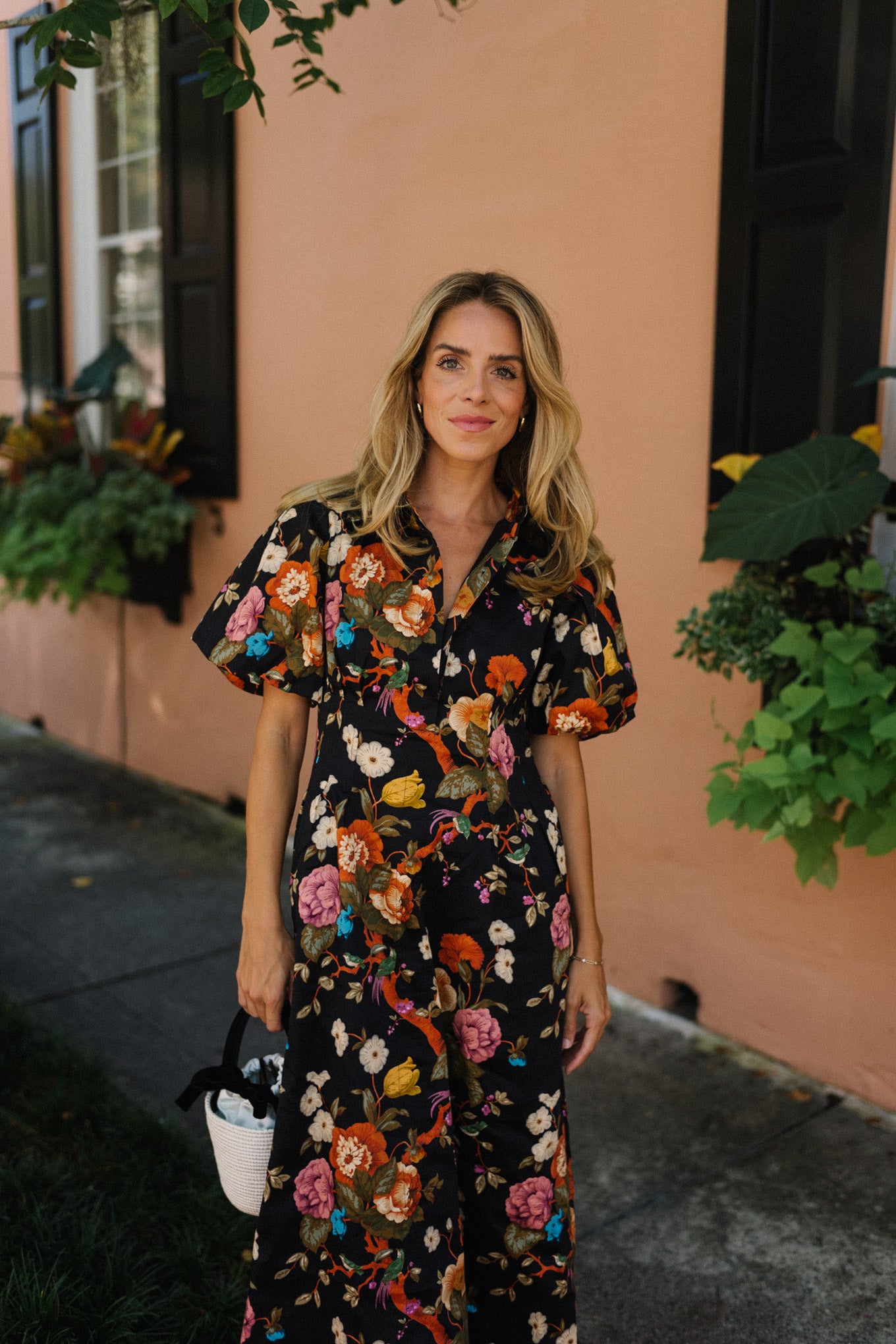 Tuckernuck Baroque Floral Delaney Dress size L