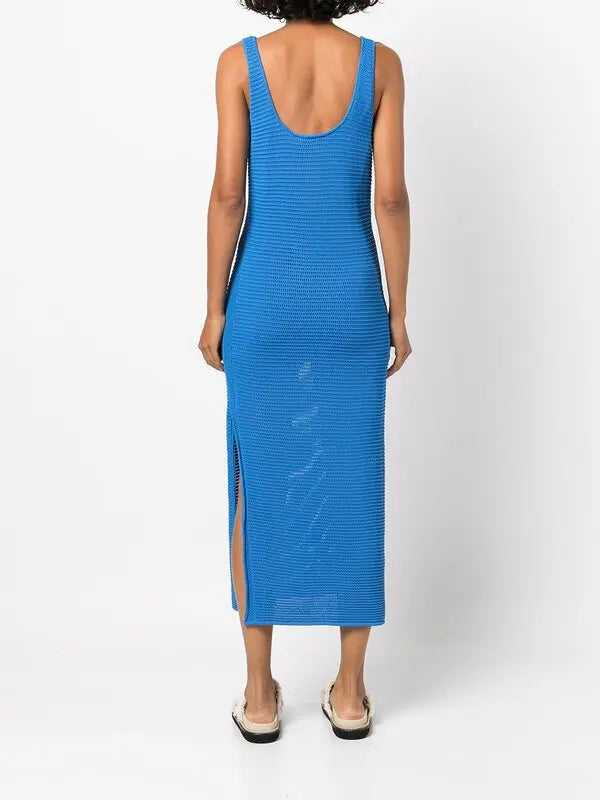 Frame Sleeveless Crochet-Knit Maxi Dress size S