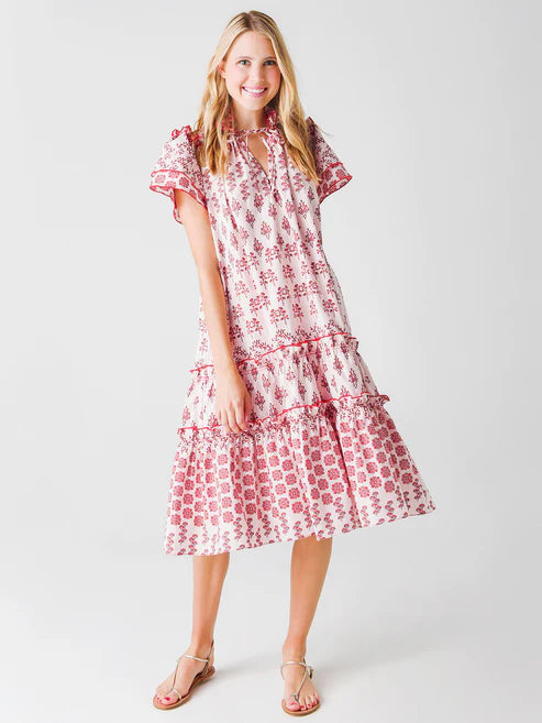 Hunter Bell Matthews Midi Dress size L