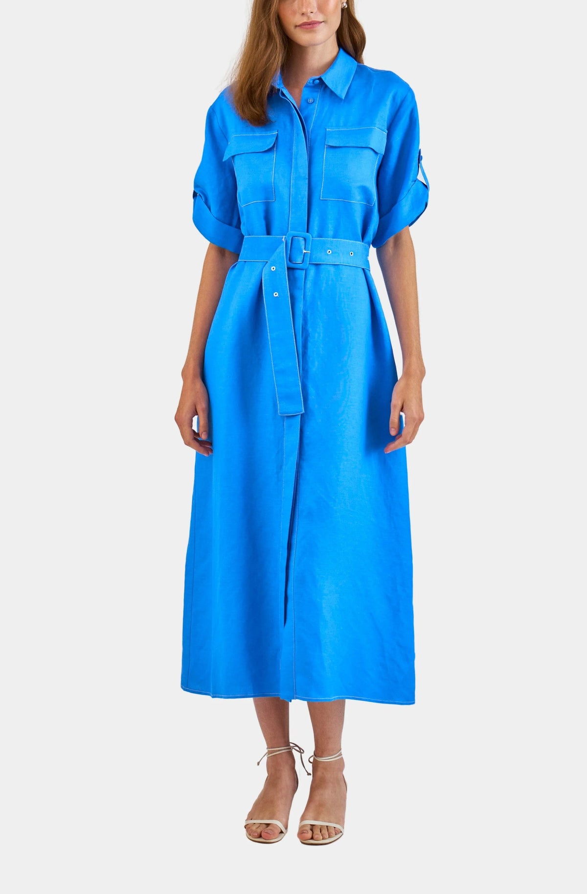 Hunter Bell Charlotte Maxi Dress in French Blue size XS