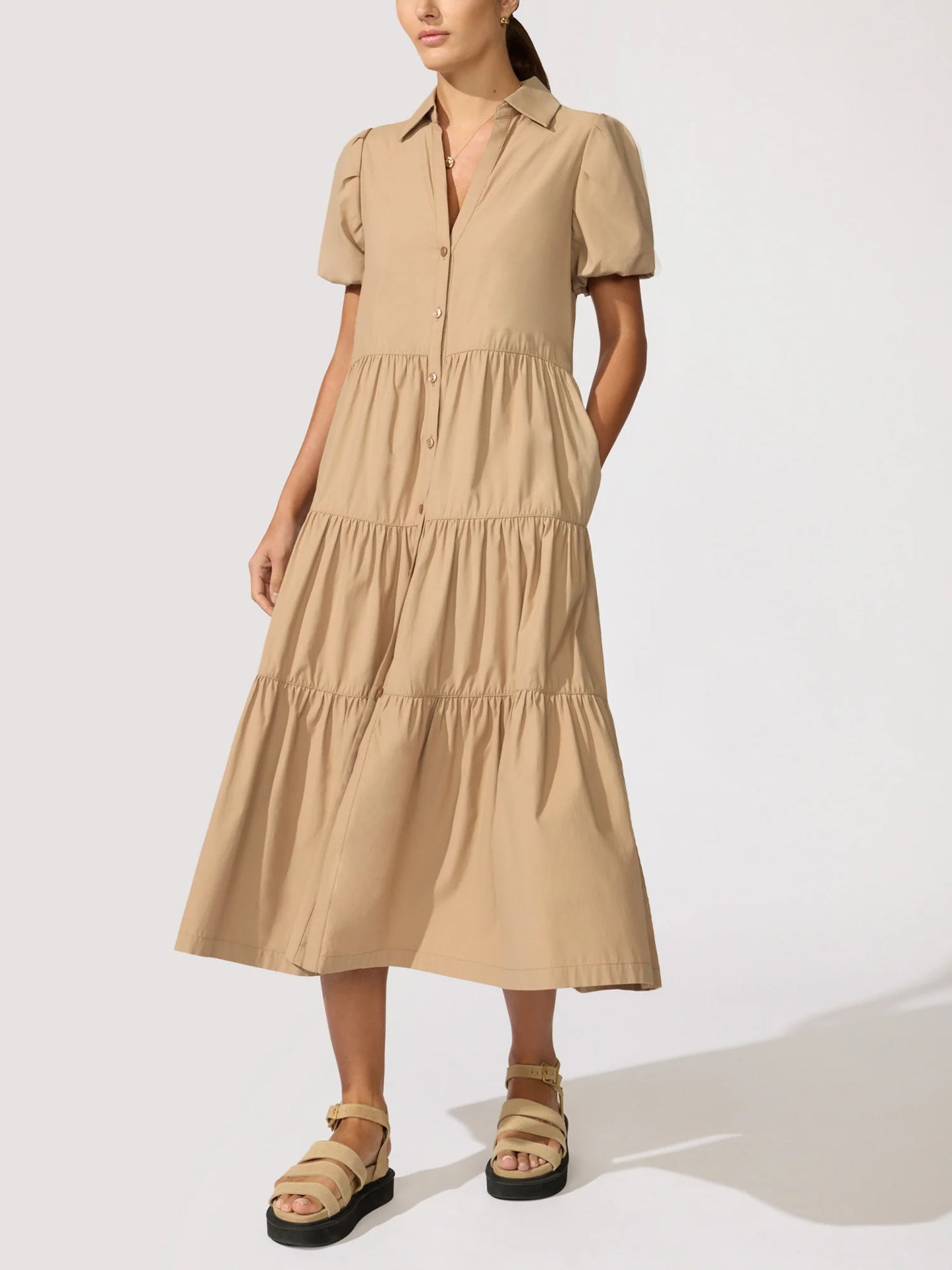 Brochu Walker Khaki Havana Dress size S