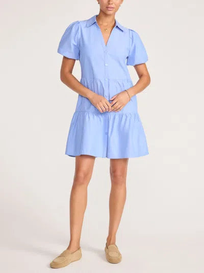 Brochu Walker Havana Mini Dress in Chambray Blue size L