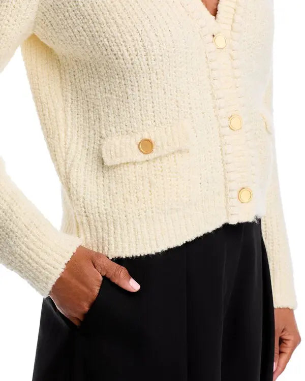 Frame Double Pocket Crop Cardigan size XS