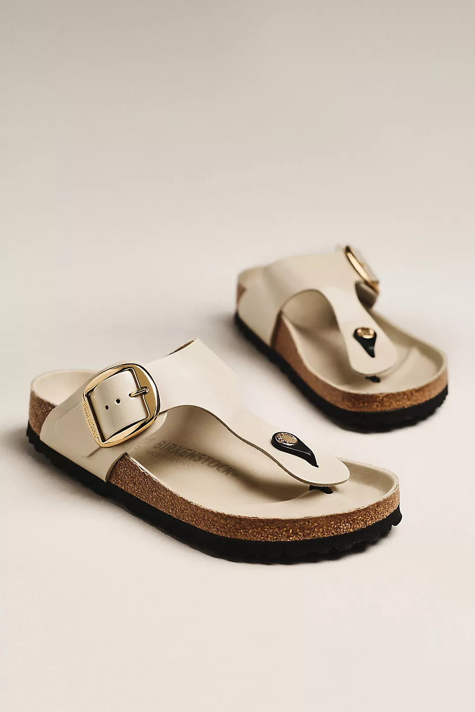 Birkenstock Gizeh Big Buckle High Shine Sandals size 38 US 7-7.5