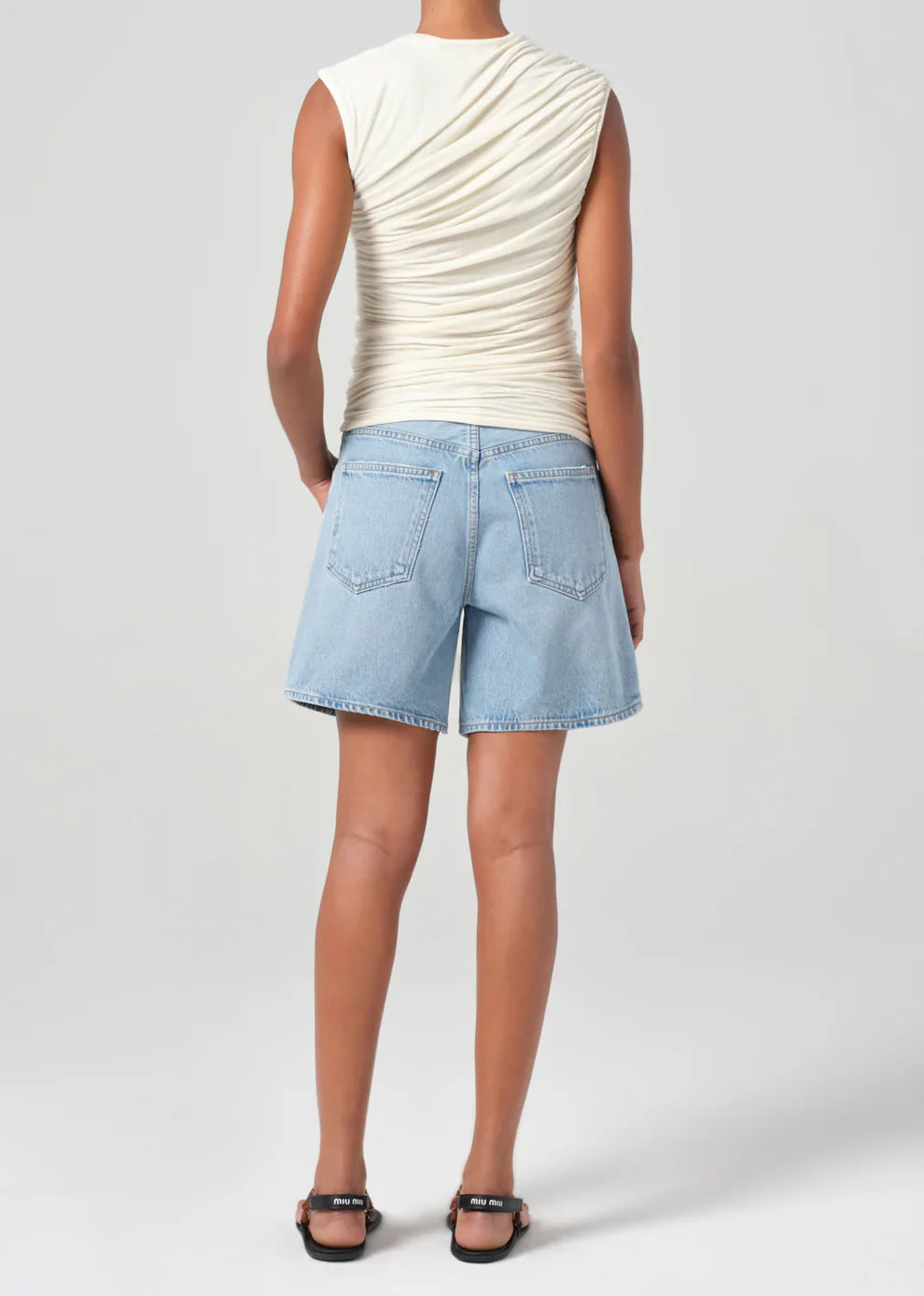 Agolde Dame Short High Rise Baggy Denim Shorts size 26