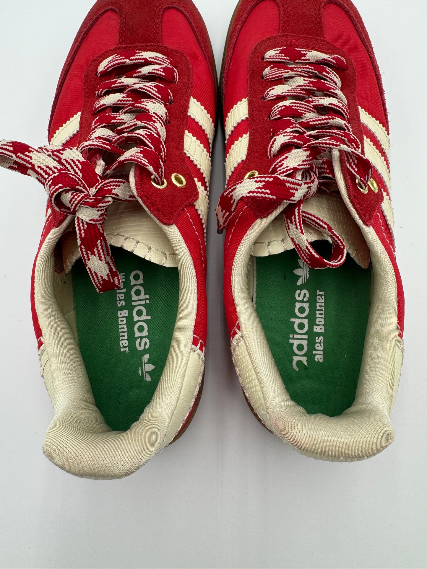 Adidas x Wales Bonner Red White Sambas Sneakers size 8 MEN'S