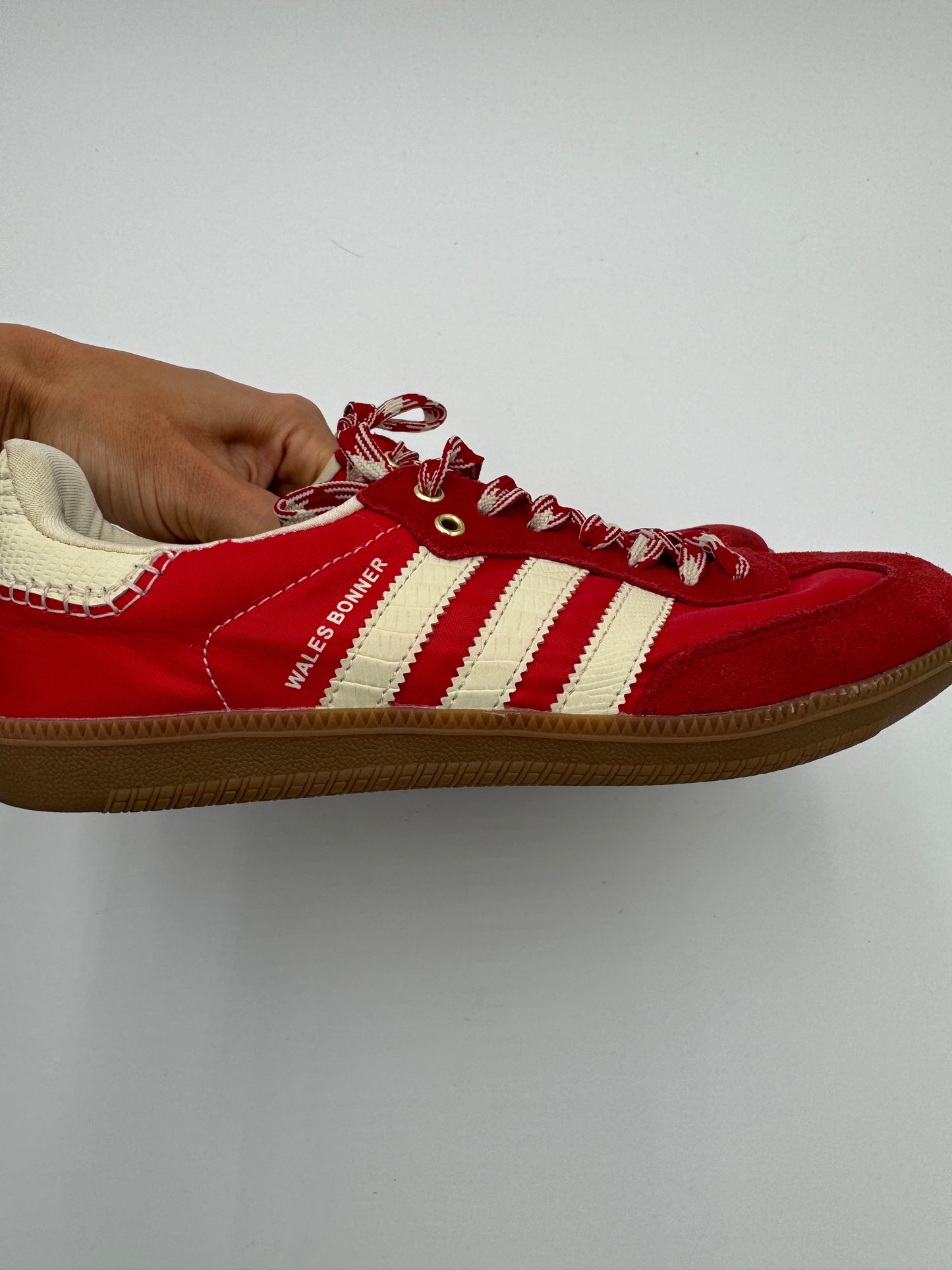 Adidas x Wales Bonner Red White Sambas Sneakers size 8 MEN'S