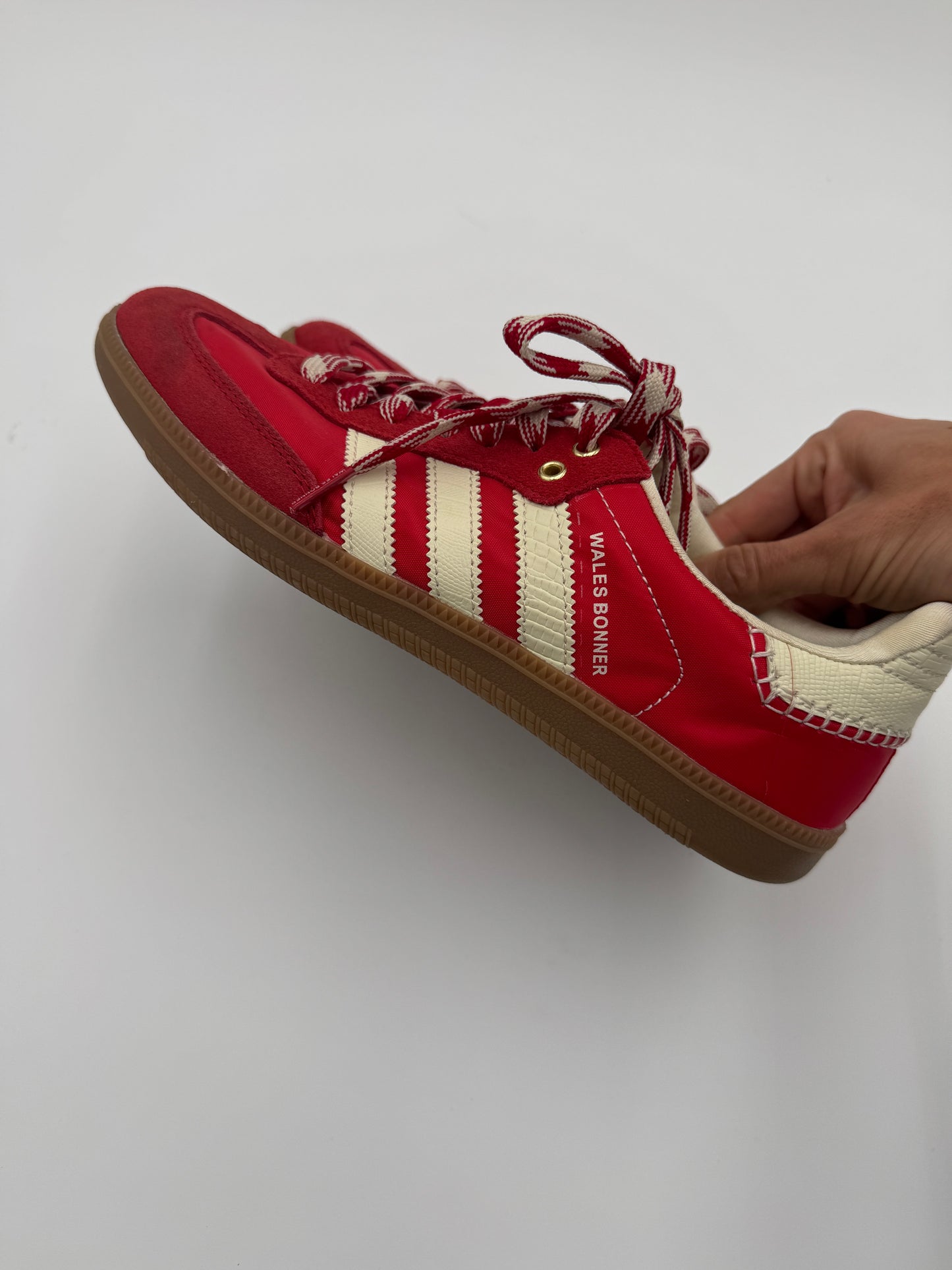 Adidas x Wales Bonner Red White Sambas Sneakers size 8 MEN'S
