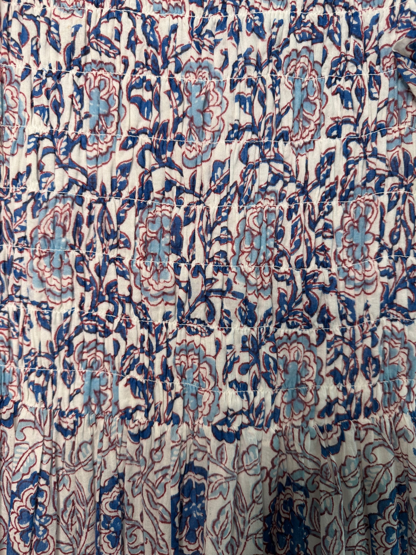 Oliphant Smocked Maxi Dress size S