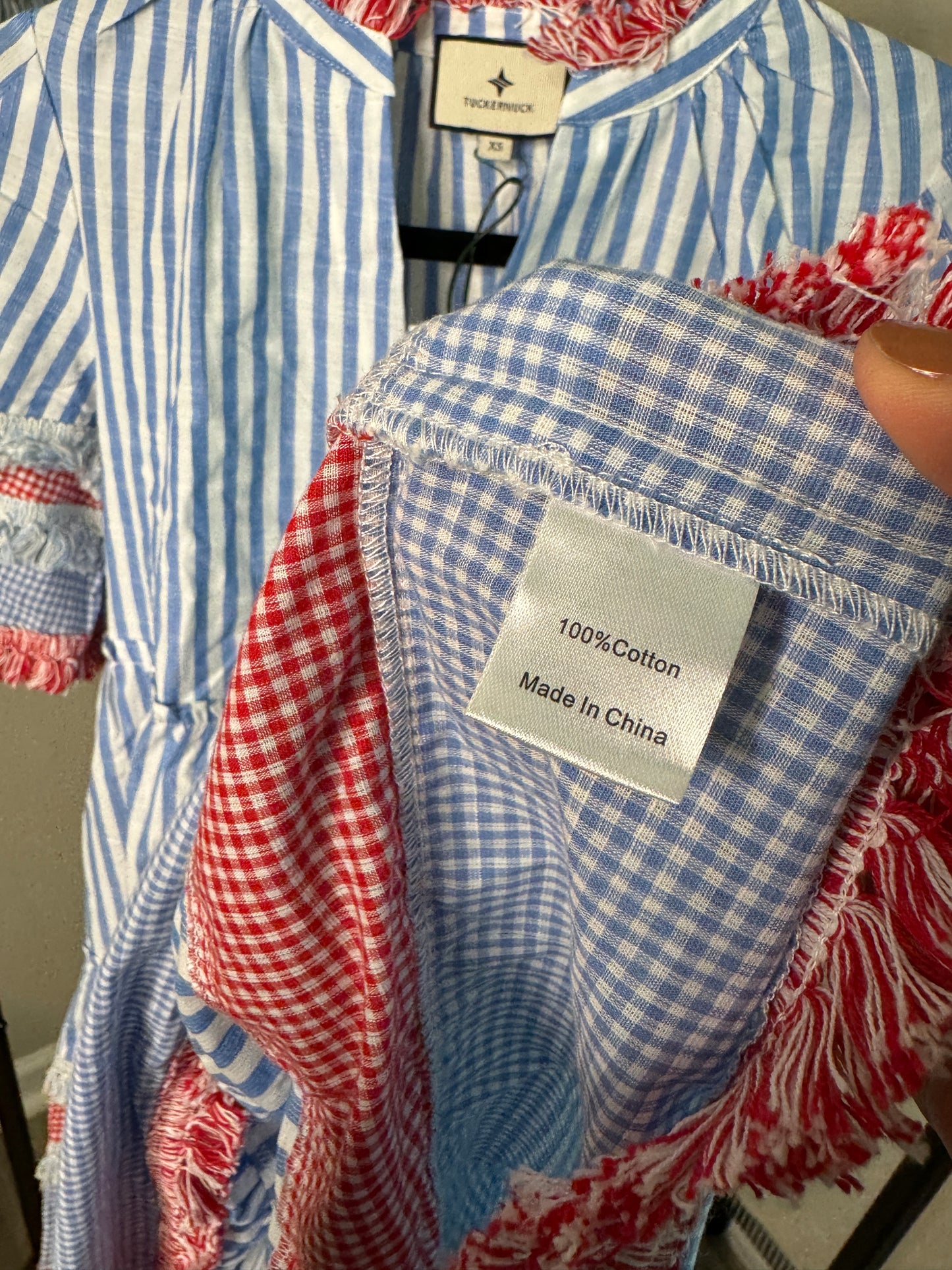 Tuckernuck Crawford Savannah Stripe Mini Dress size XS