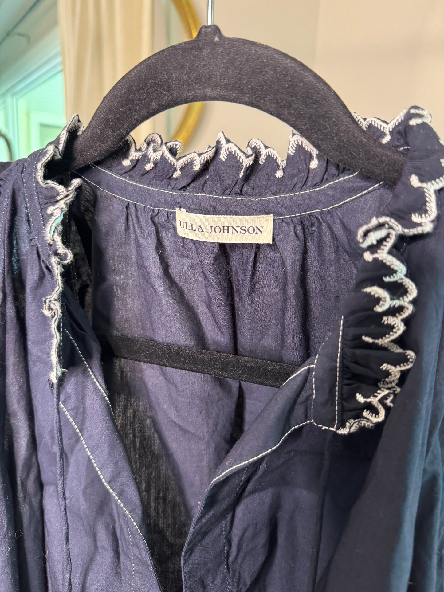 Ulla Johnson Amandine Navy Top size 2