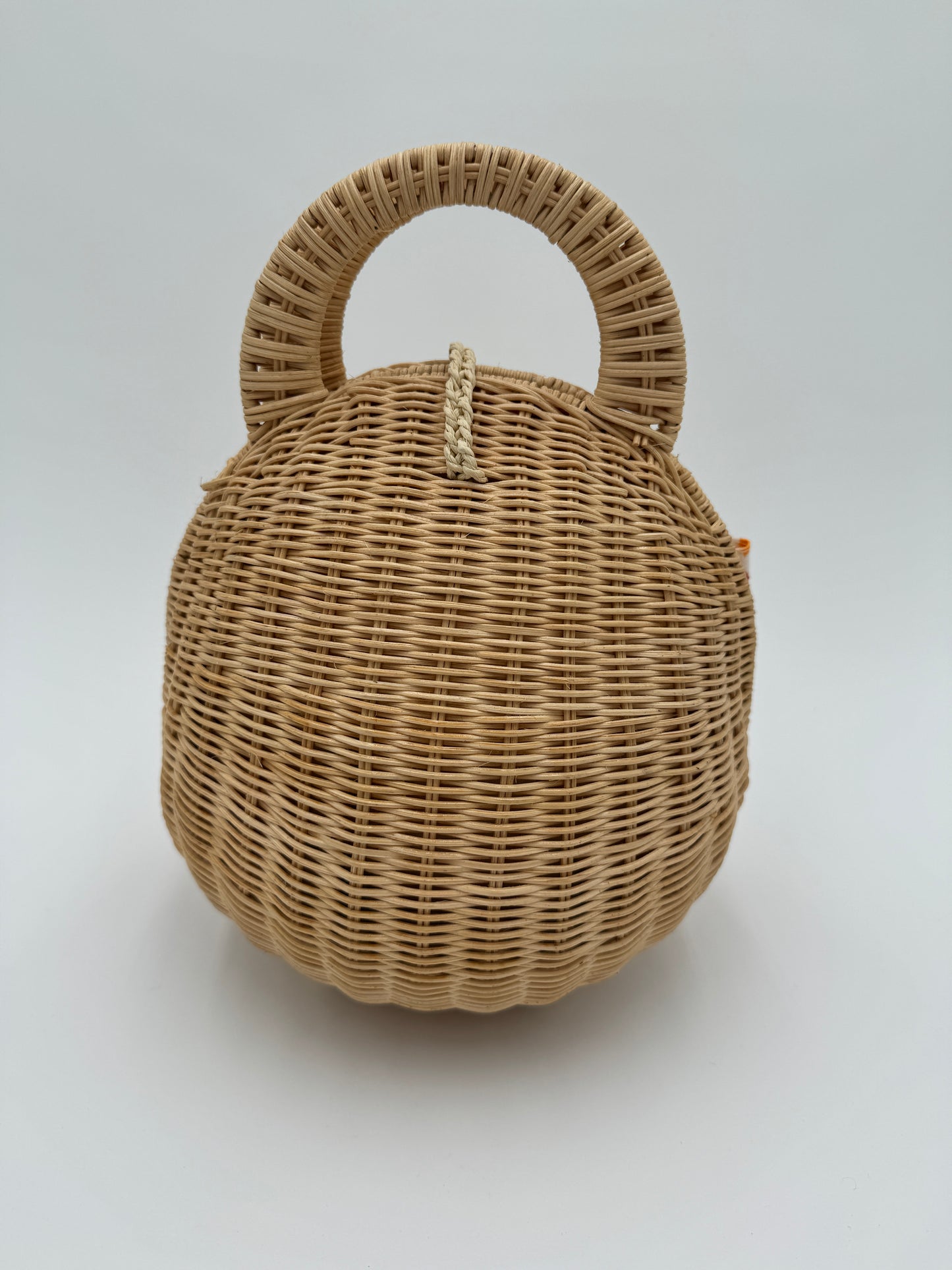 CULT GAIA Millie Rattan Top Handle Bag