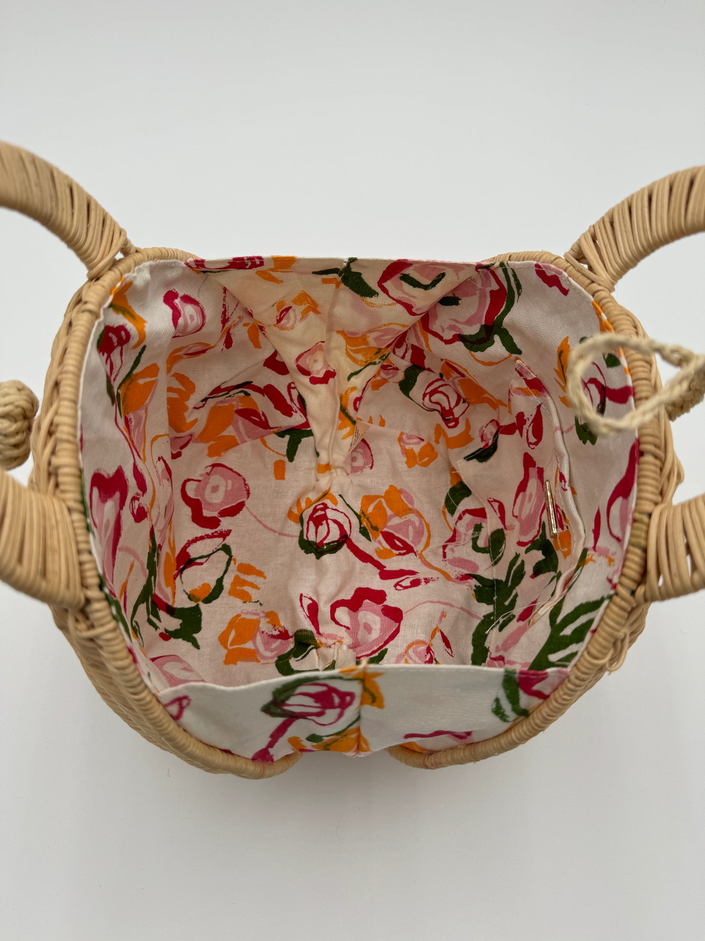 CULT GAIA Millie Rattan Top Handle Bag