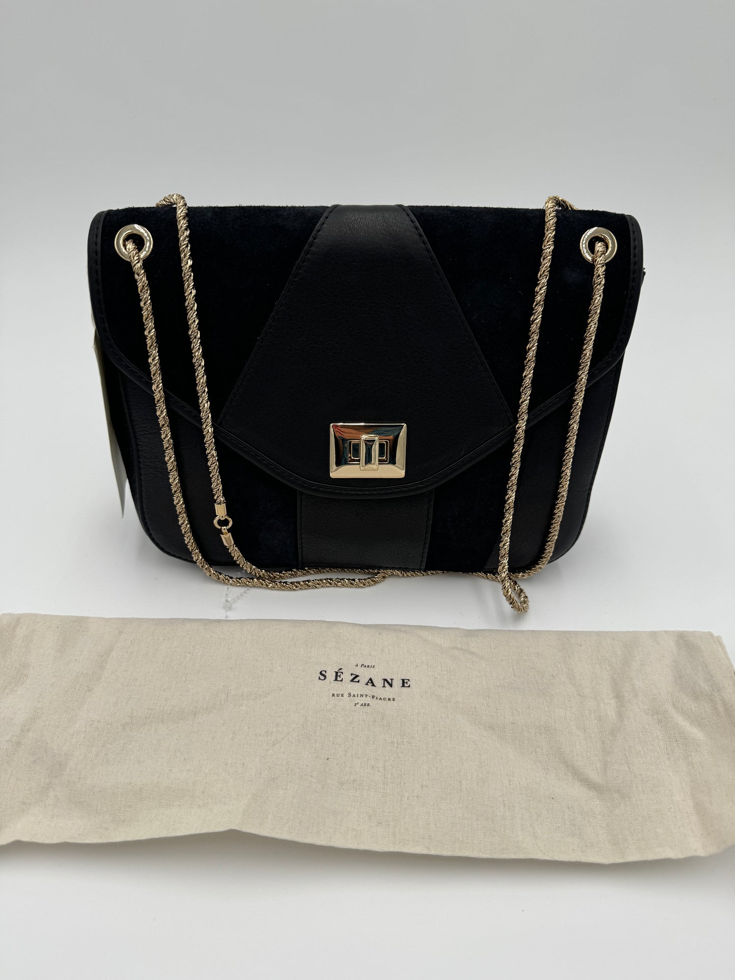 Sezane Clark Black Bag