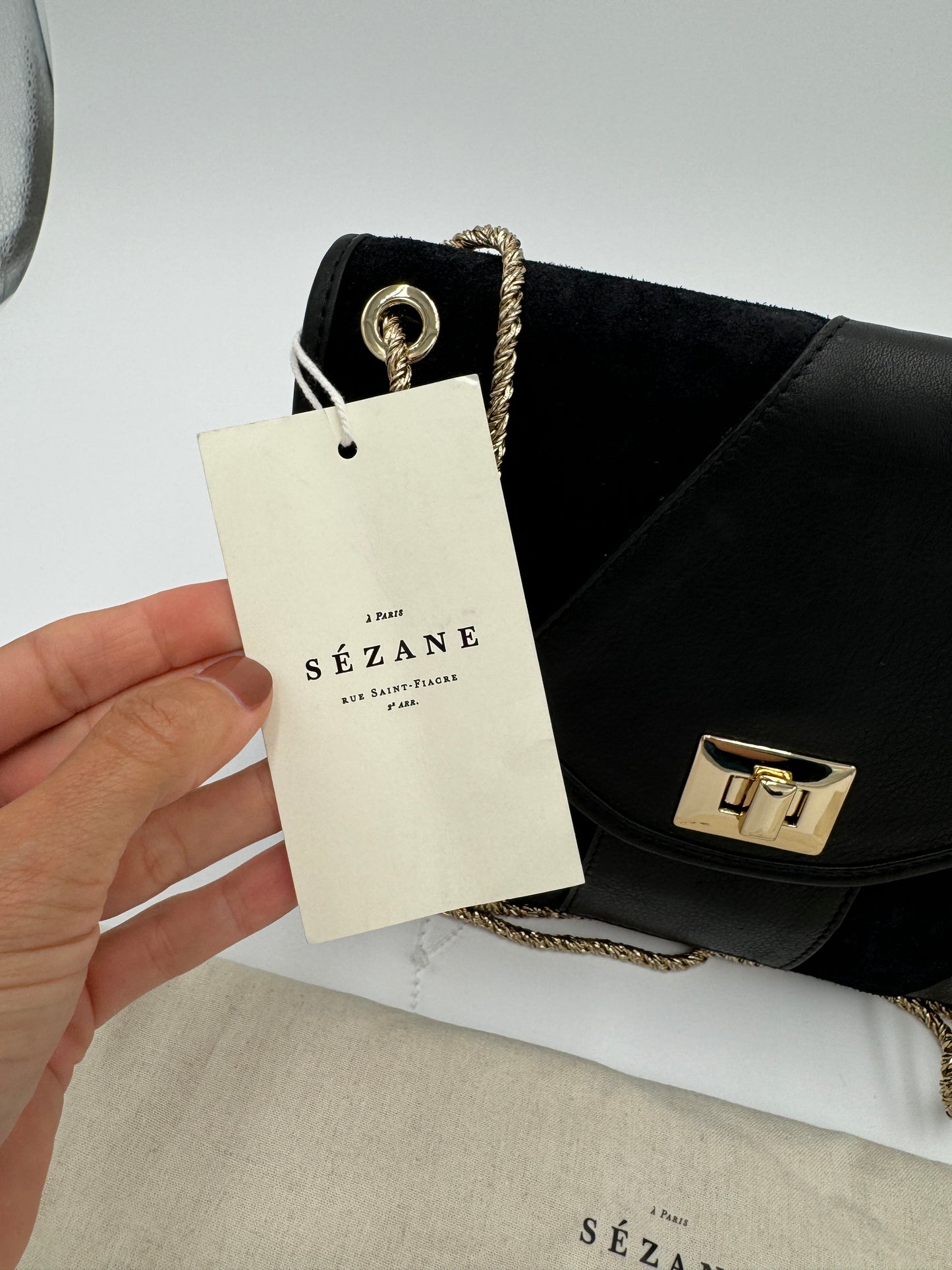 Sezane Clark Black Bag