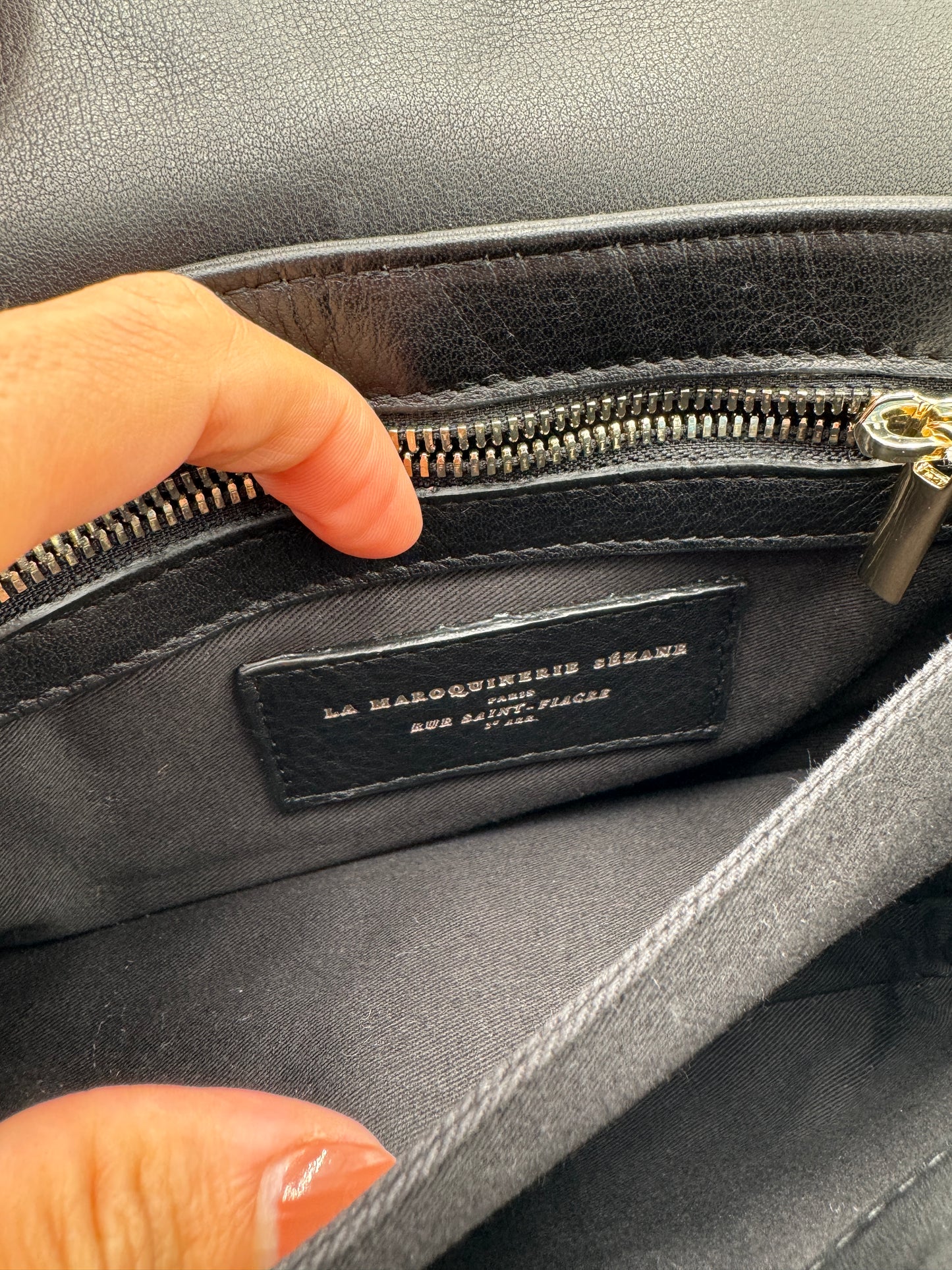 Sezane Clark Black Bag