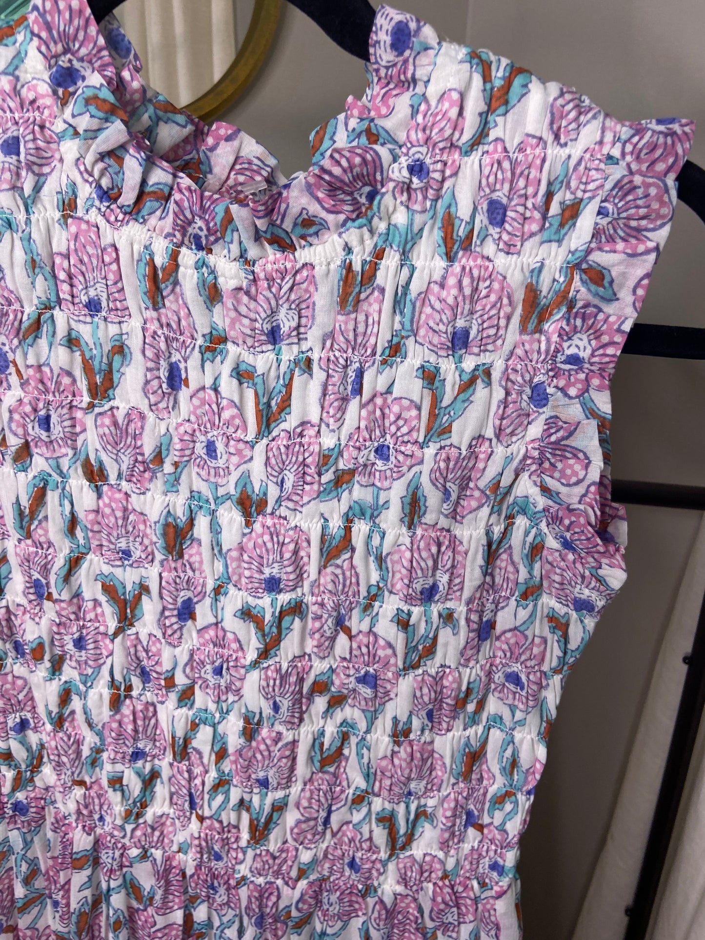 Oliphant Smocked Maxi Dress size XS