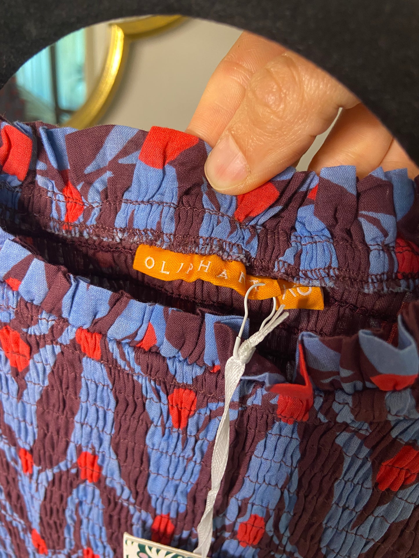 Oliphant Smocked Maxi Dress size XS