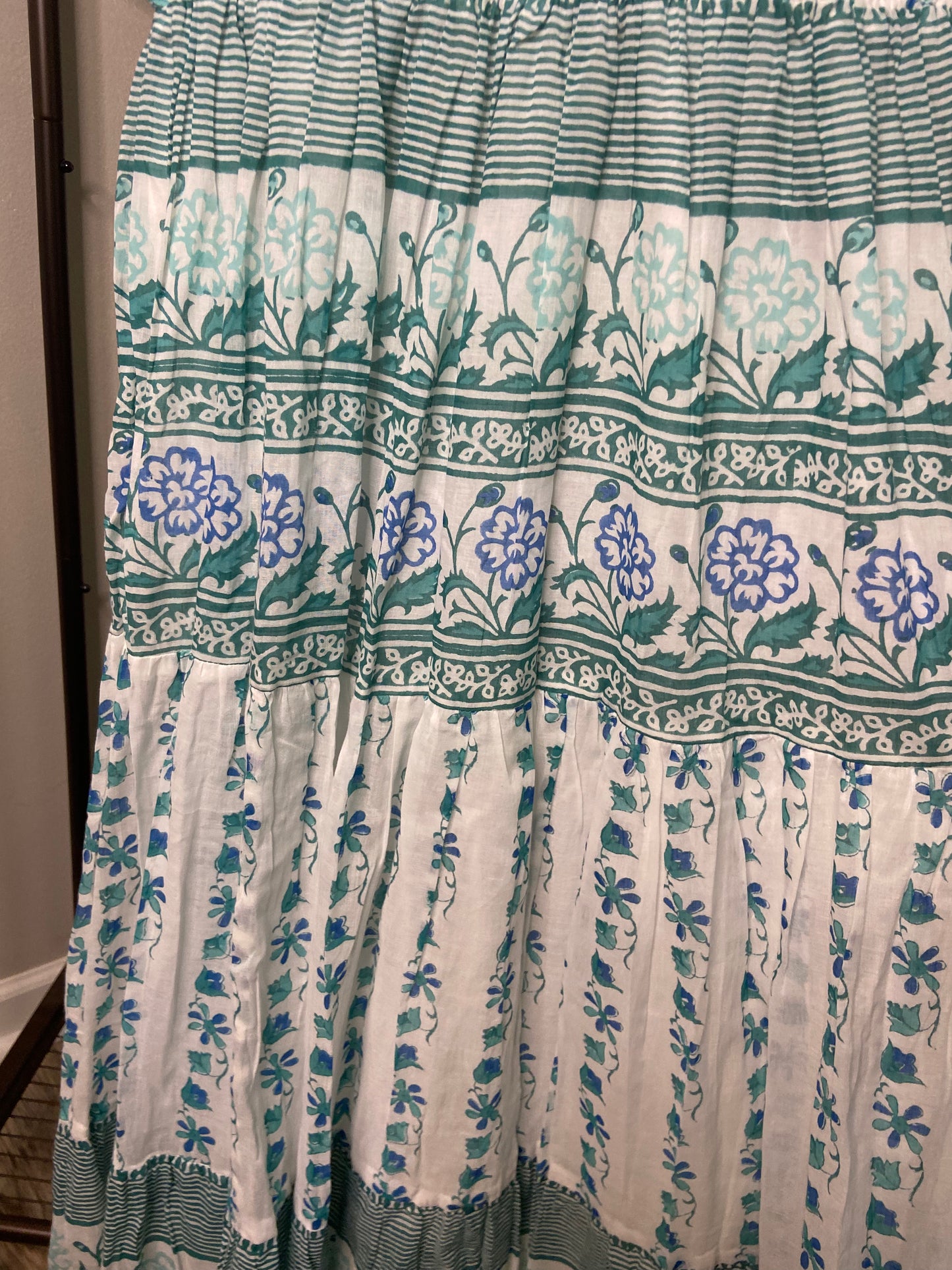 Oliphant Smocked Maxi Dress size L