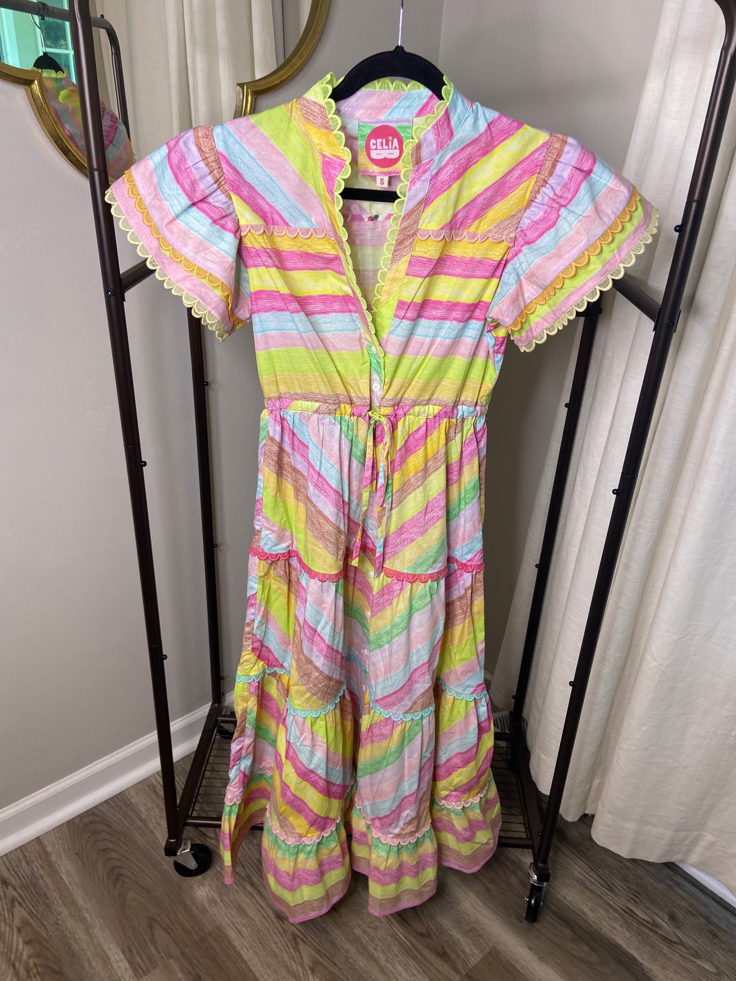 CeliaB Echoes Dress in Multi size S
