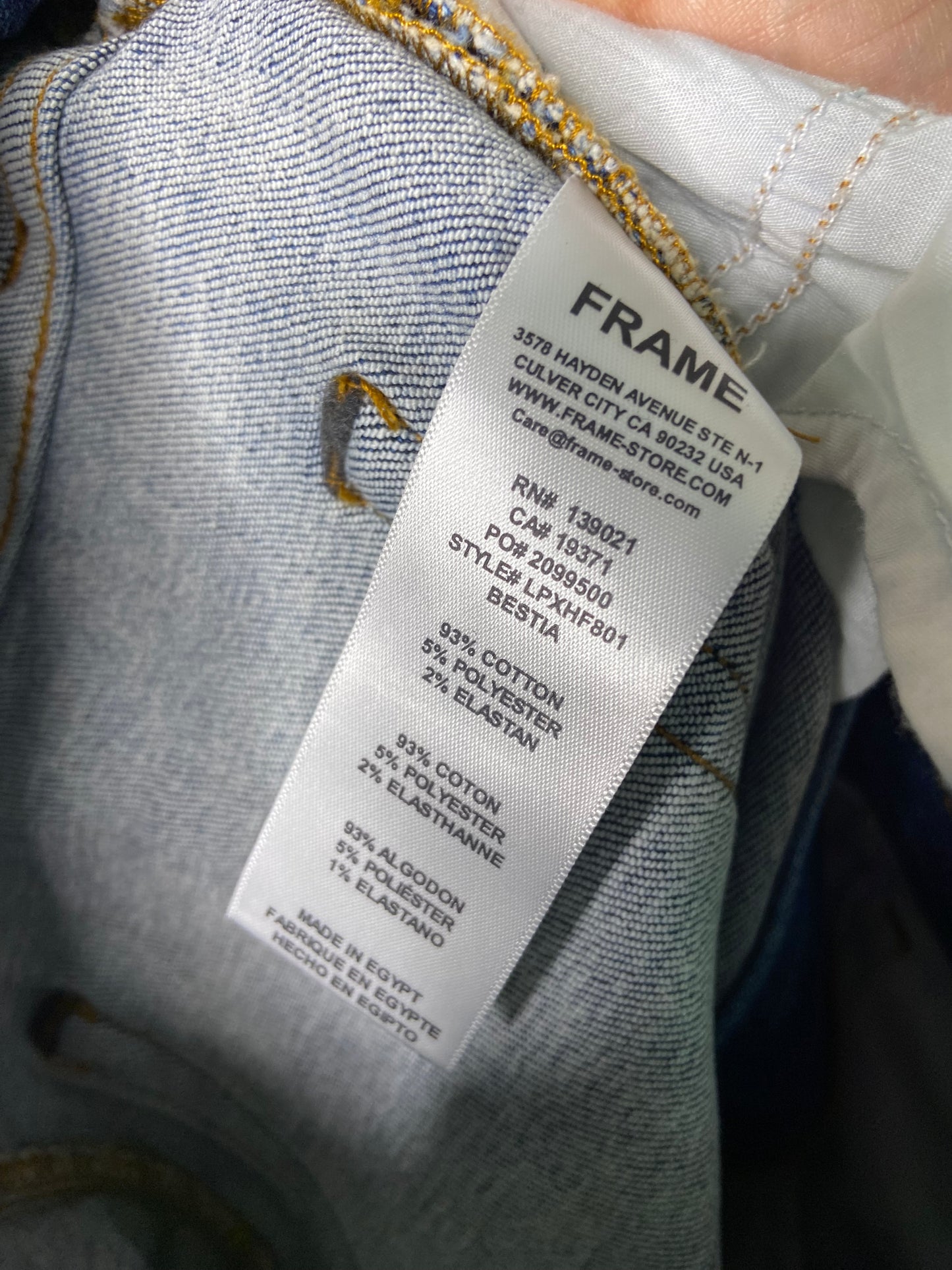 Frame Le Pixie High Flare Jeans size 25
