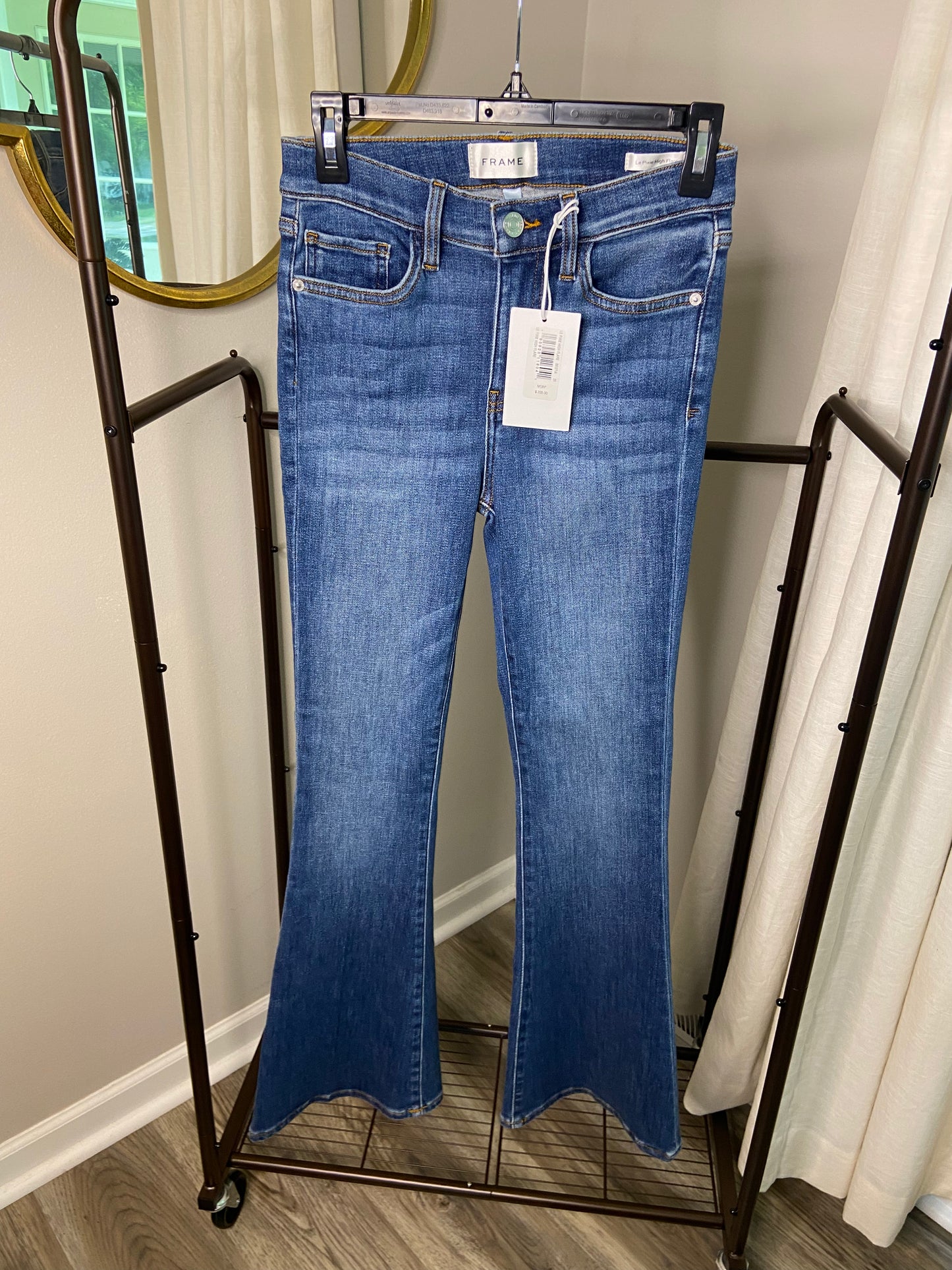 Frame Le Pixie High Flare Jeans size 25