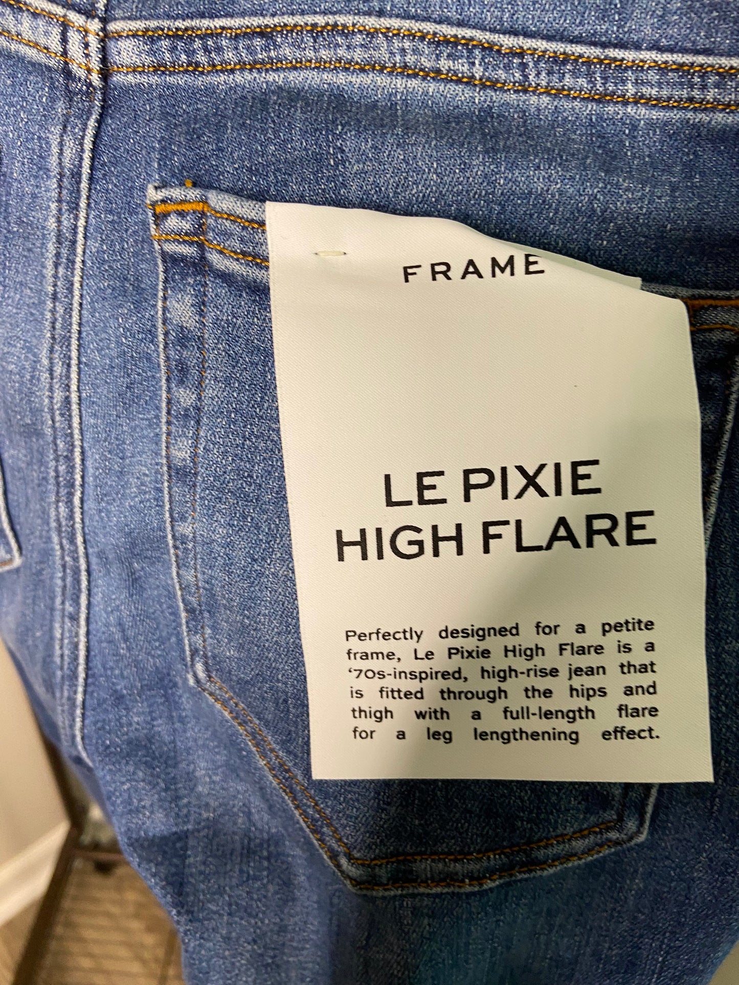 Frame Le Pixie High Flare Jeans size 25