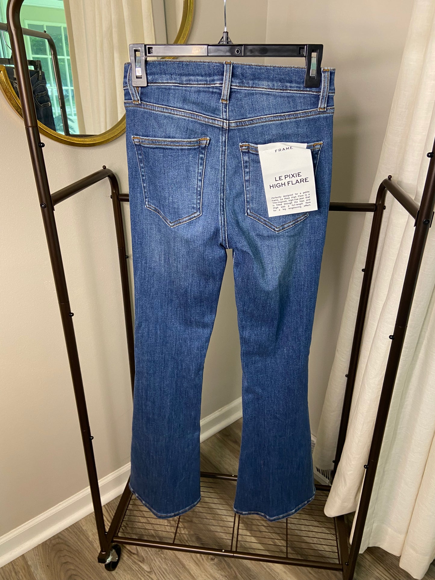 Frame Le Pixie High Flare Jeans size 25