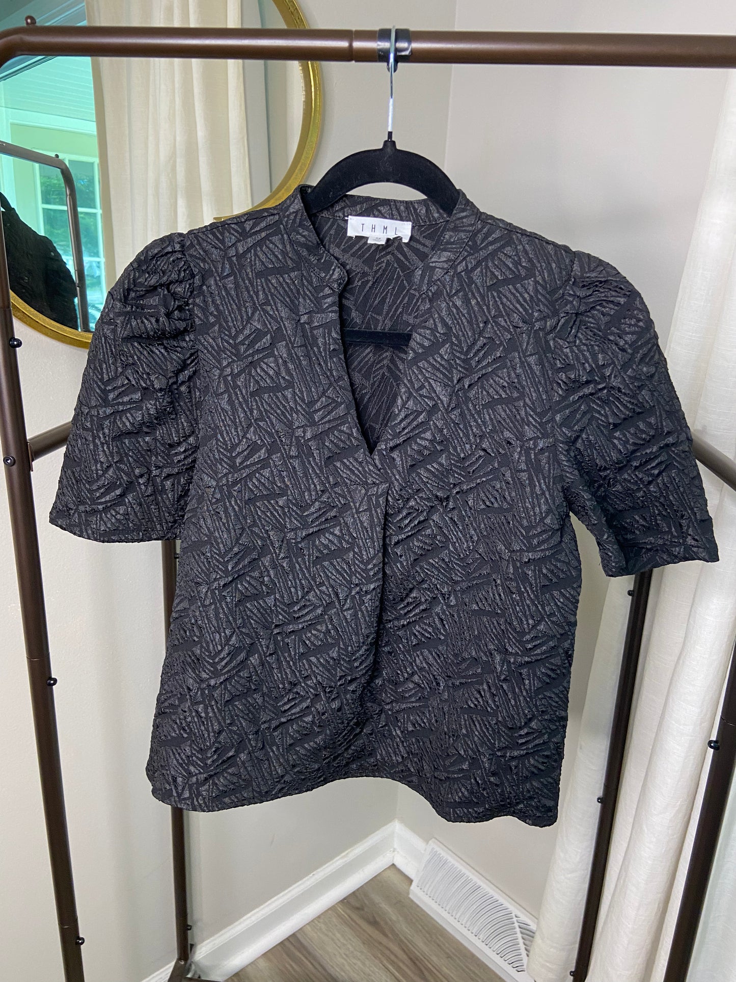 THML Black Textured Top size XS