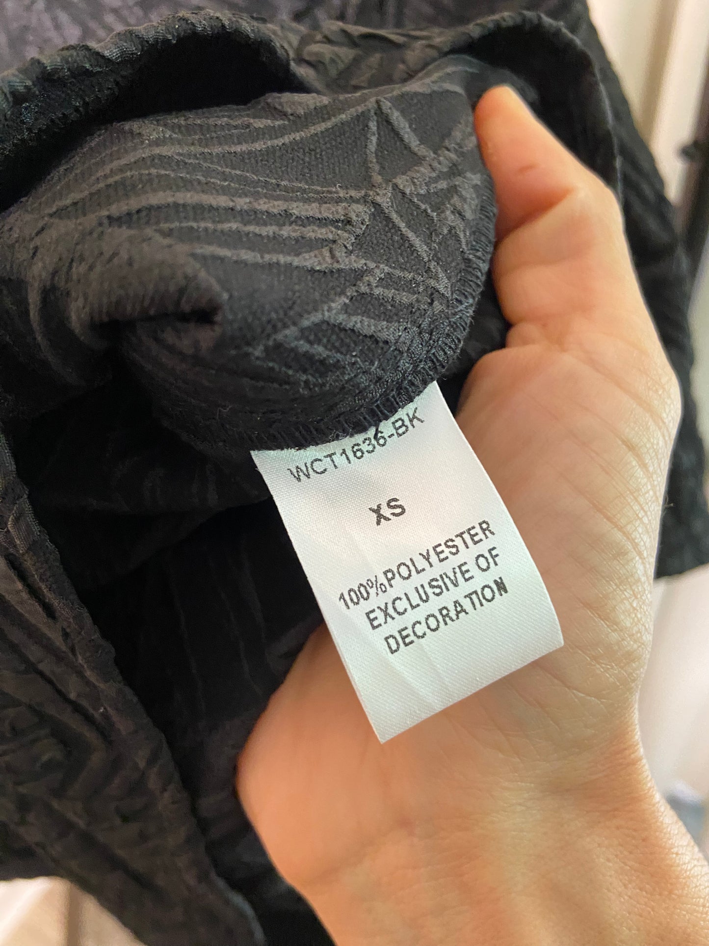 THML Black Textured Top size XS