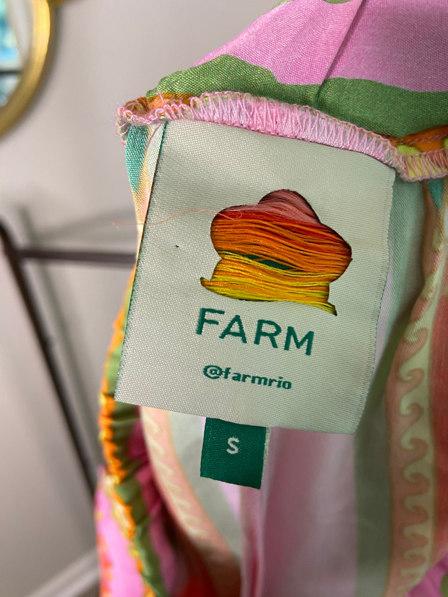 Farm Rio Beach Toucans Scarf Pants size S