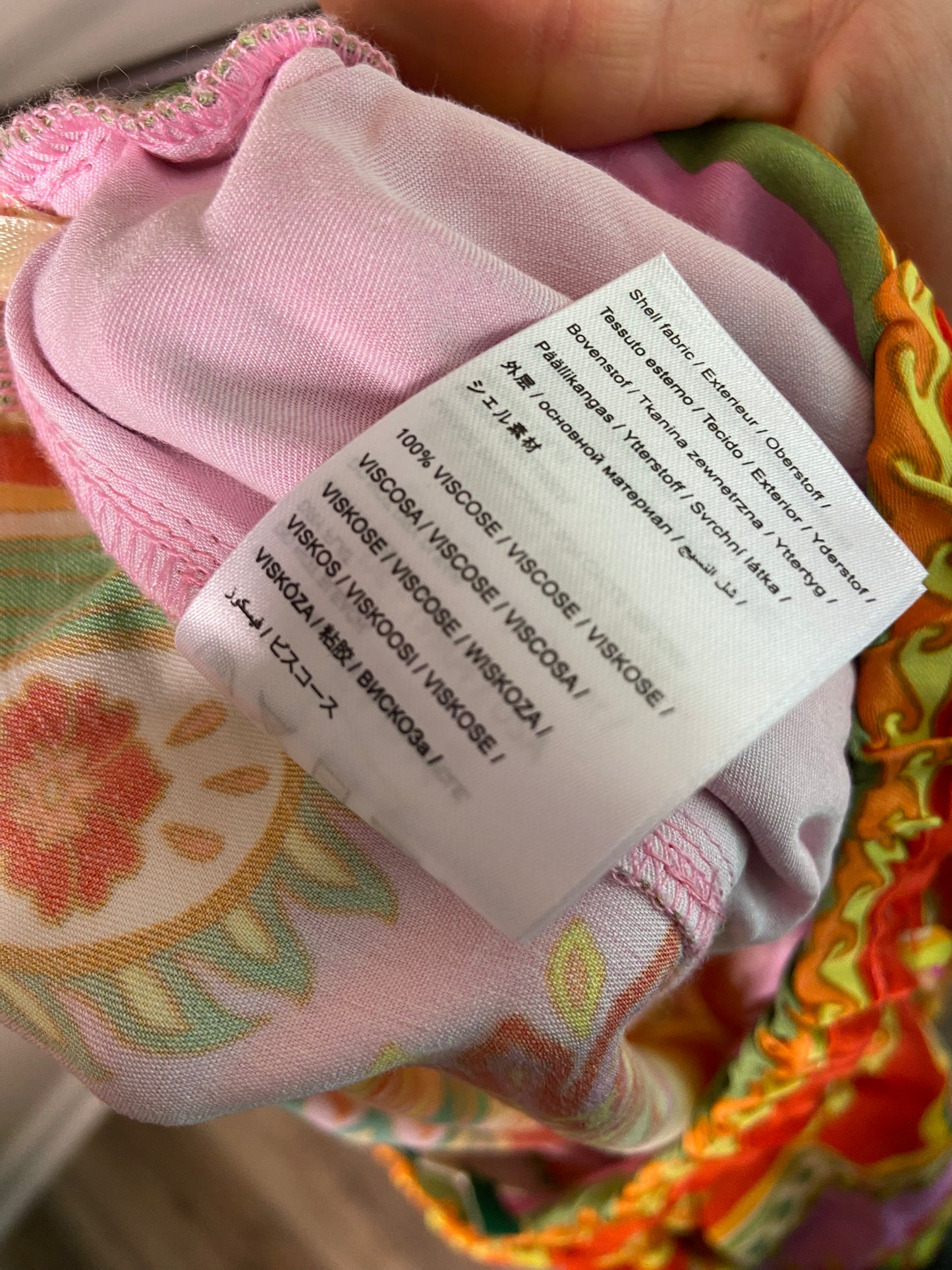 Farm Rio Beach Toucans Scarf Pants size S