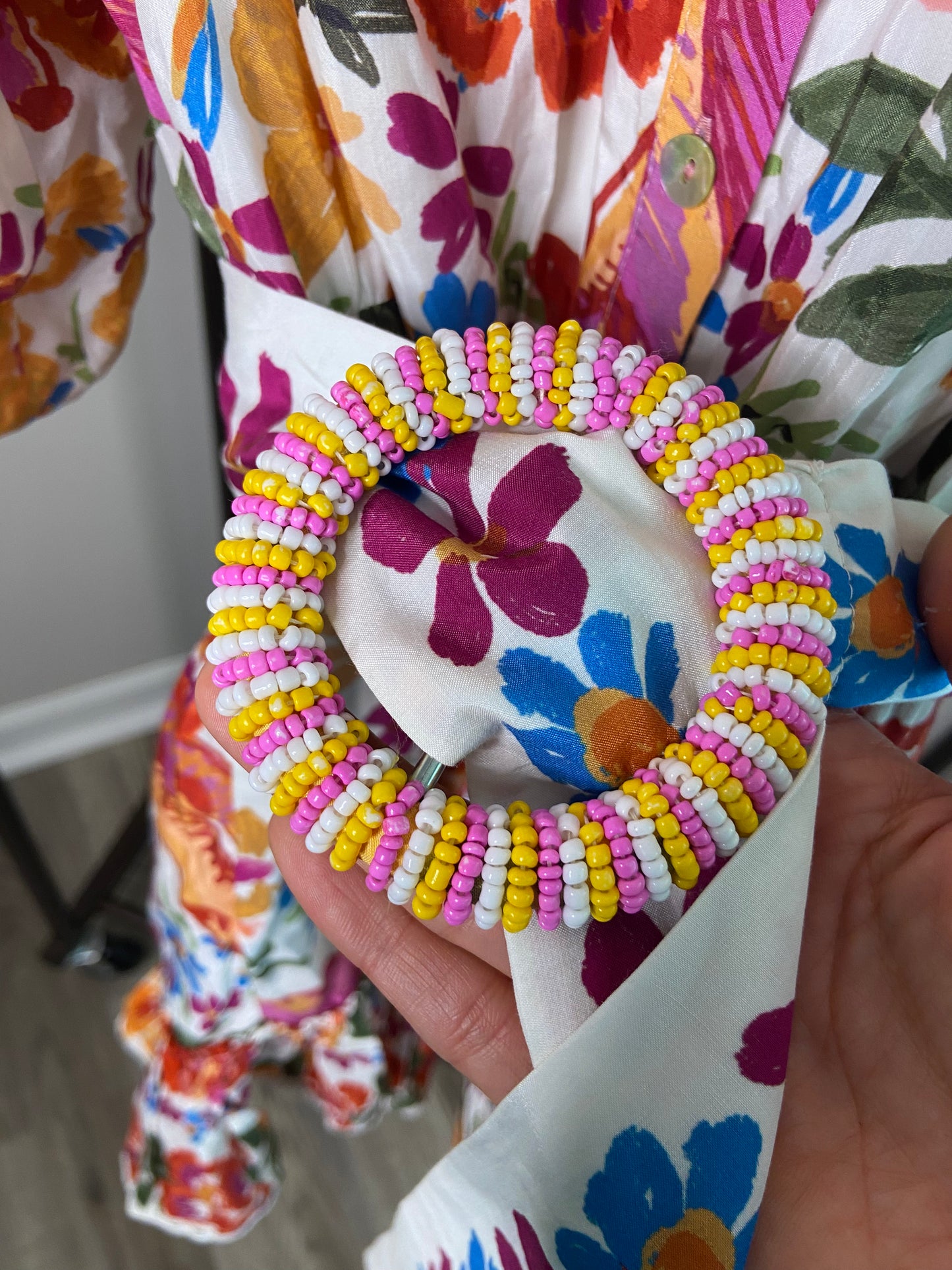 Farm Rio Spring Bananas Belt Mini Dress size M