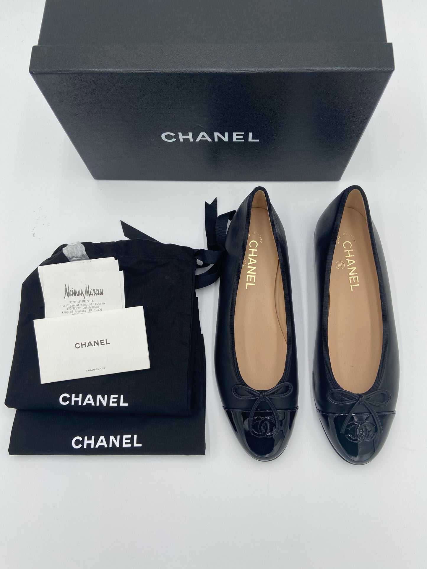 Chanel Ballerina Patent Leather Flats size 40.5
