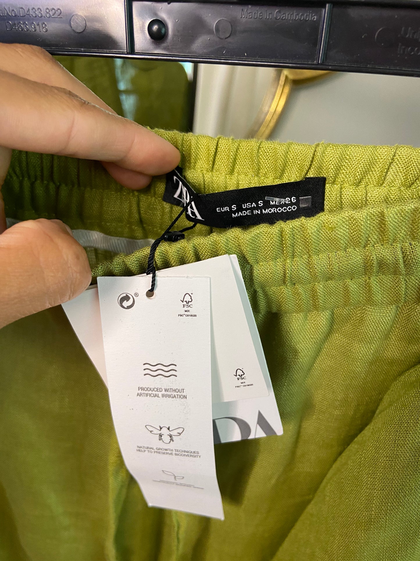 Zara Linen Pants and Top Set size S