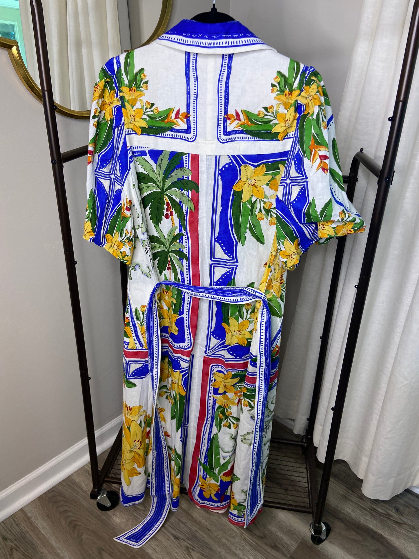Farm Rio Tropical Destination Cotton-blend Shirt Dress size S