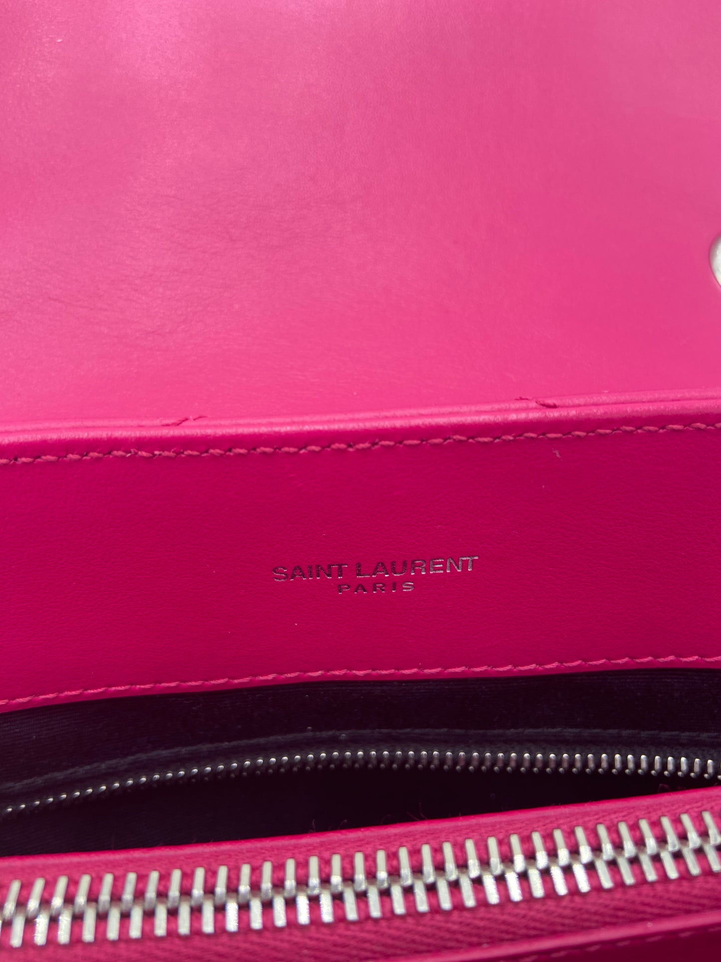 YSL Medium Loulou Calfskin Leather Shoulder Bag - Pink