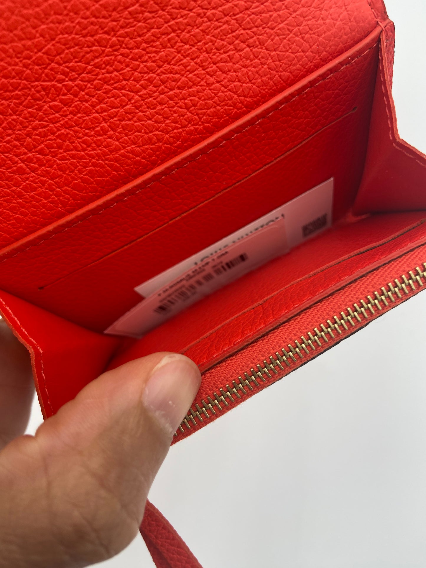 Louis Vuitton Rosalie Coin Purse Empreinte Leather Cherry