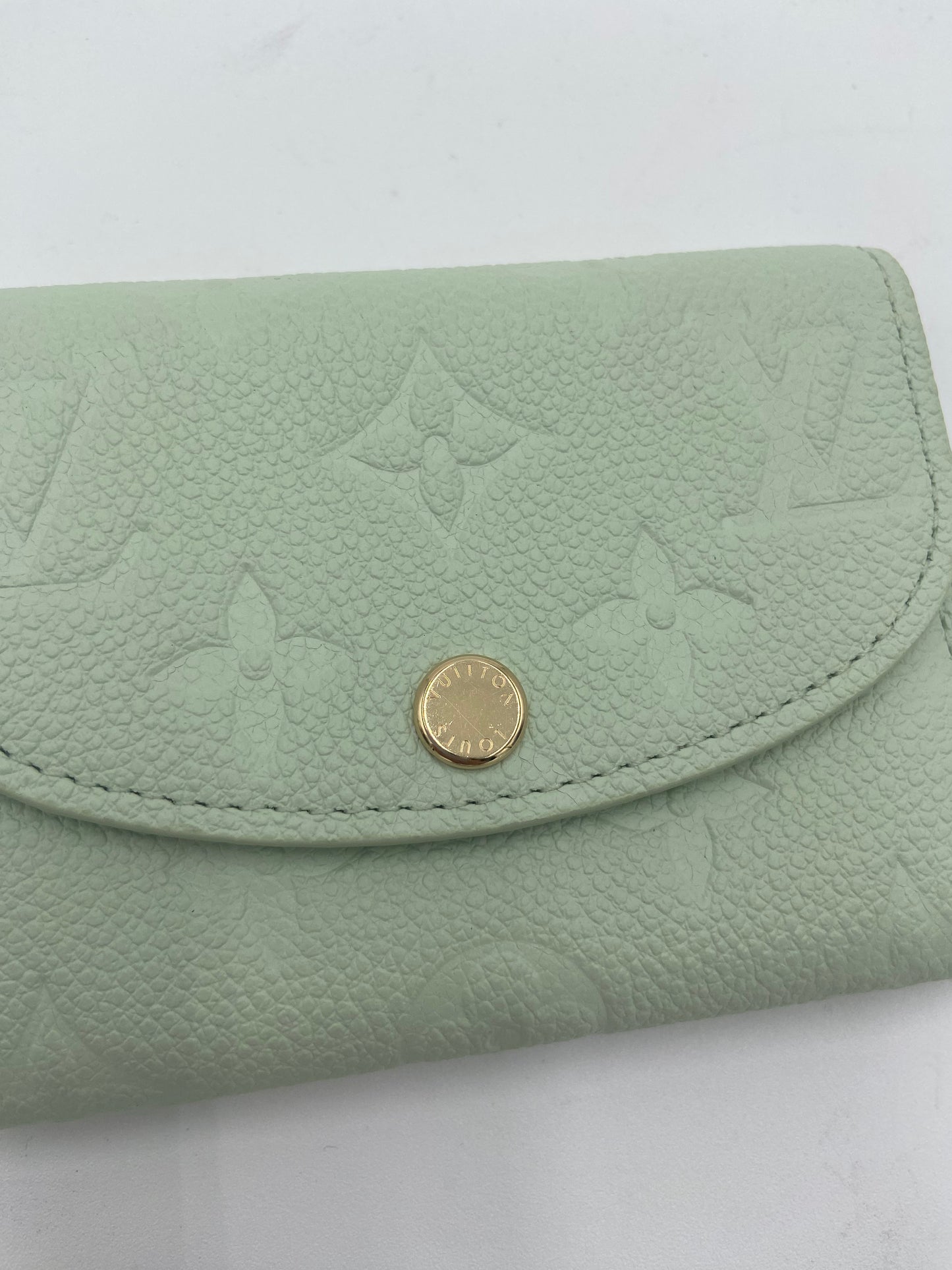 Louis Vuitton Rosalie Coin Purse Empreinte Leather Matcha Green