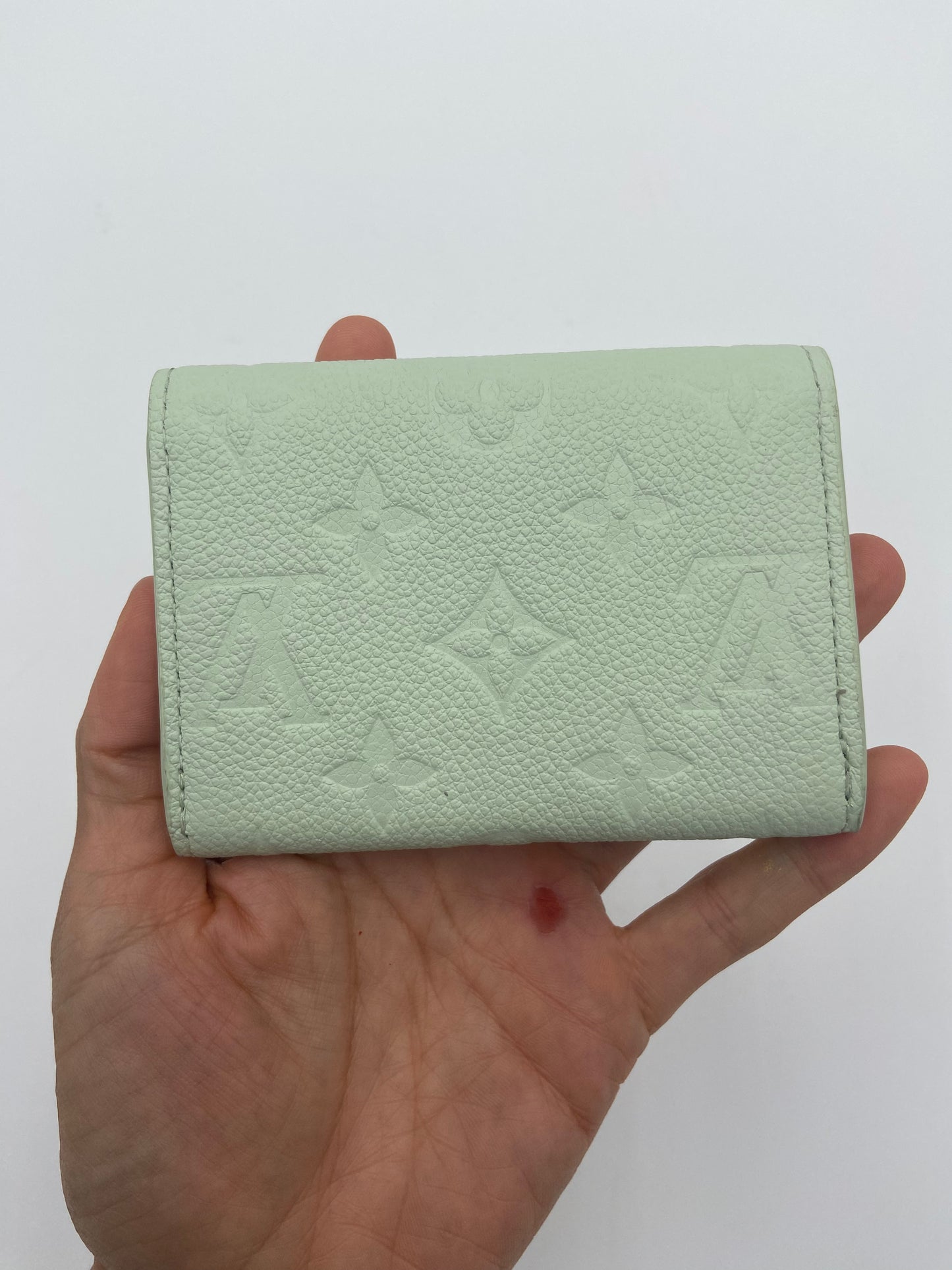 Louis Vuitton Rosalie Coin Purse Empreinte Leather Matcha Green