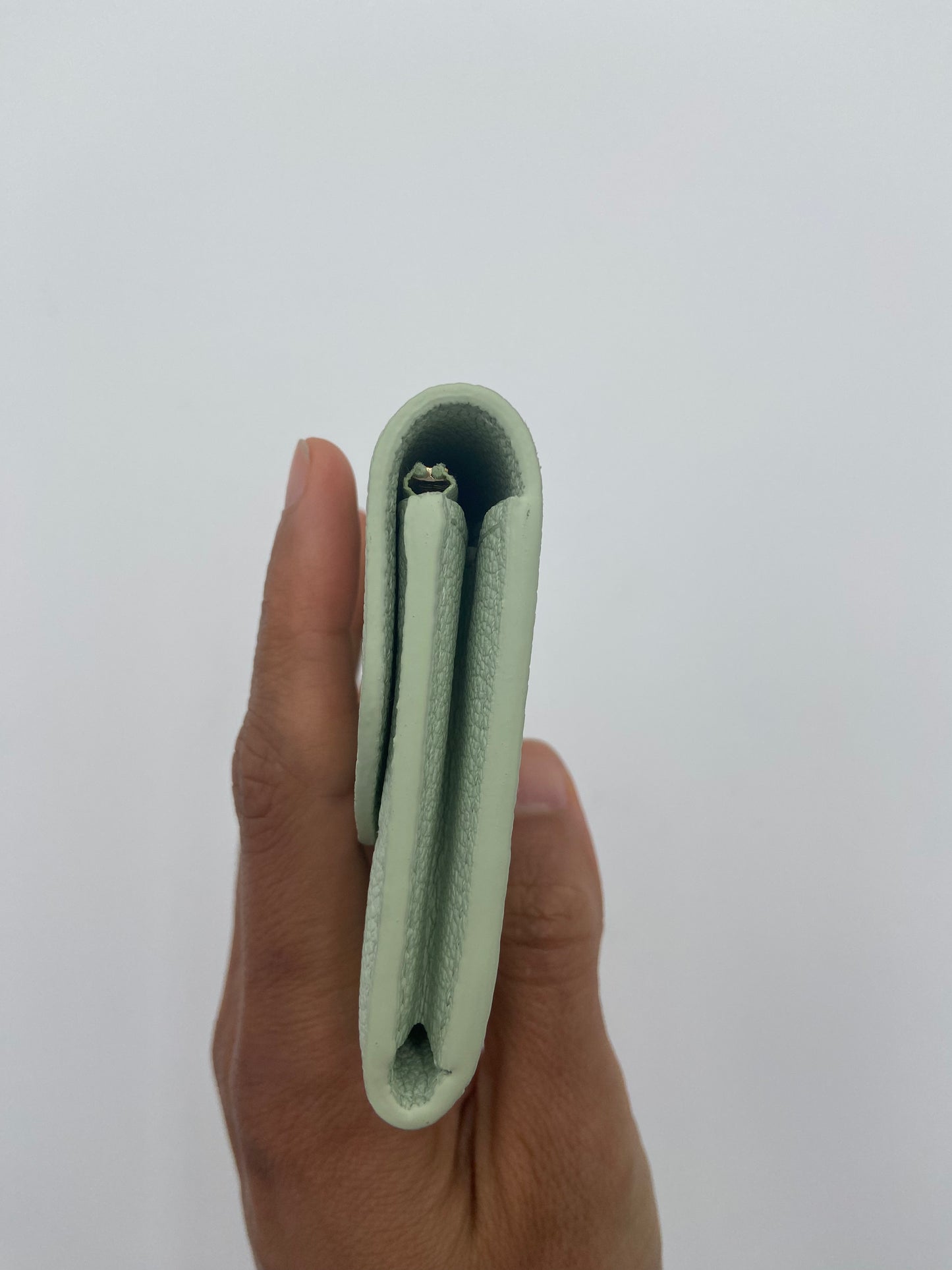 Louis Vuitton Rosalie Coin Purse Empreinte Leather Matcha Green