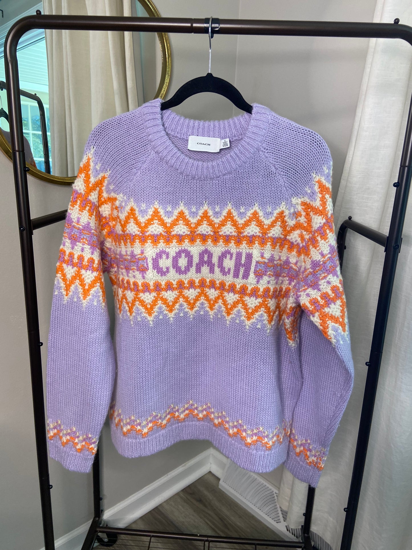 Coach Ski Fair Isle Sweater size XL