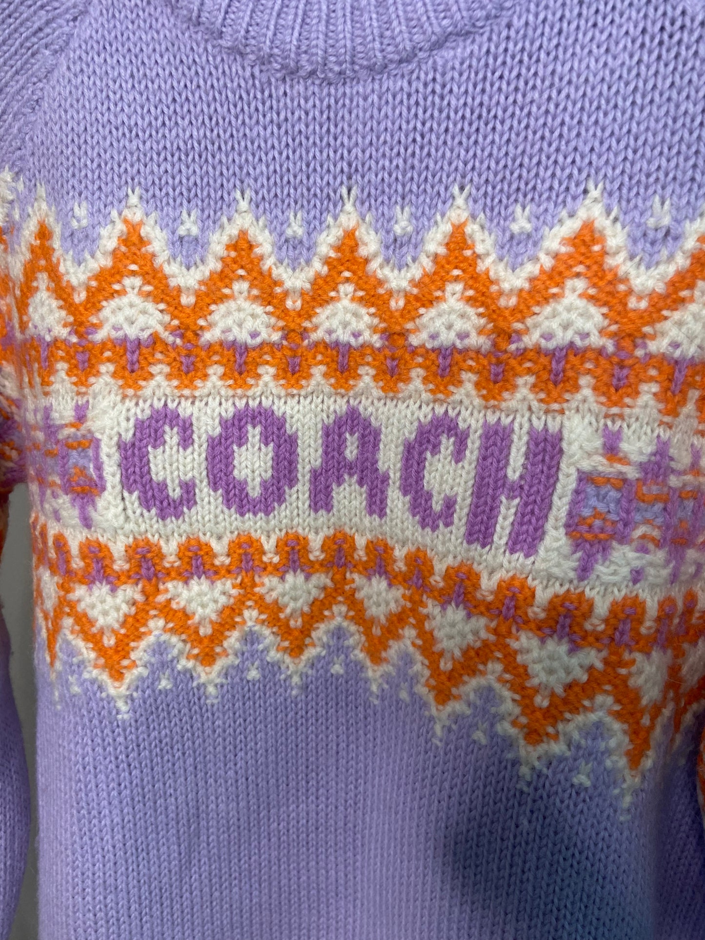 Coach Ski Fair Isle Sweater size XL