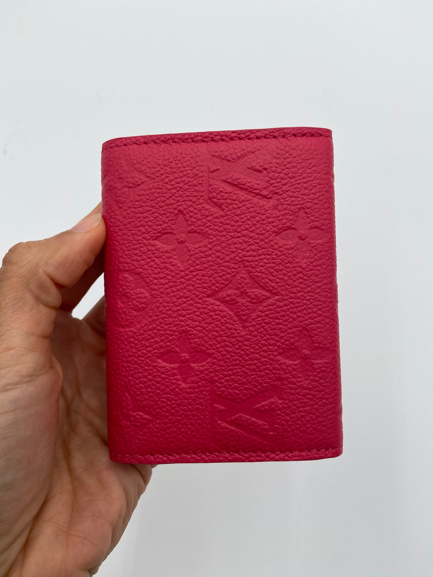 Louis Vuitton Rosalie Coin Purse Empreinte Leather Rose Pondichery