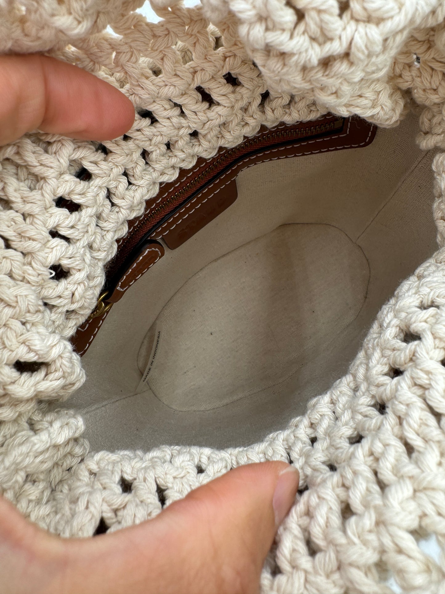 STAUD Fruit Crochet Anita Bucket Bag
