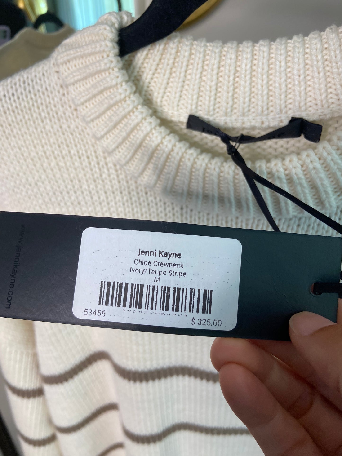 Jenni Kayne Chloe Striped Cotton Sweater
