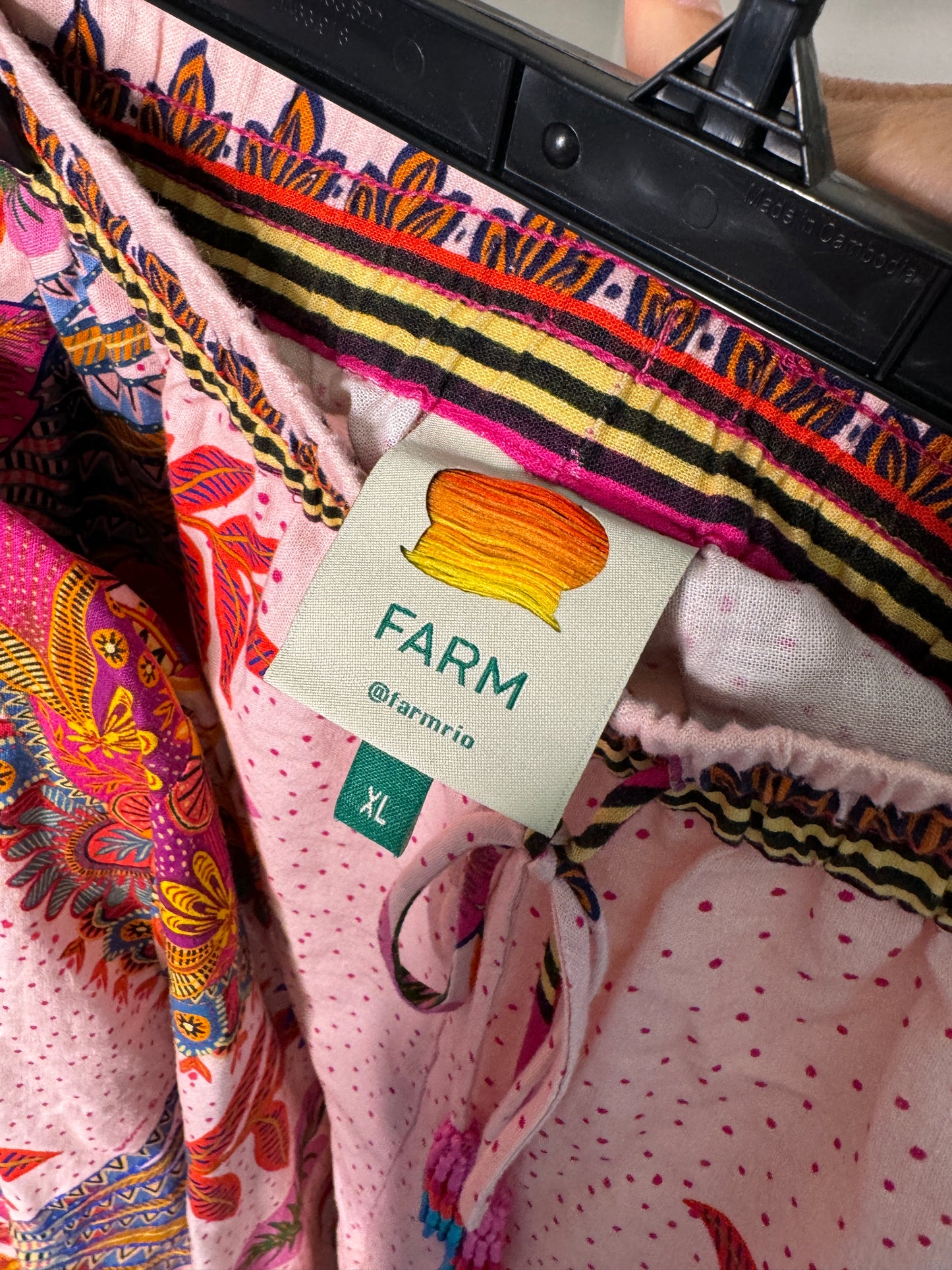 Farm Rio Macaw Shirt and Shorts Set L/XL