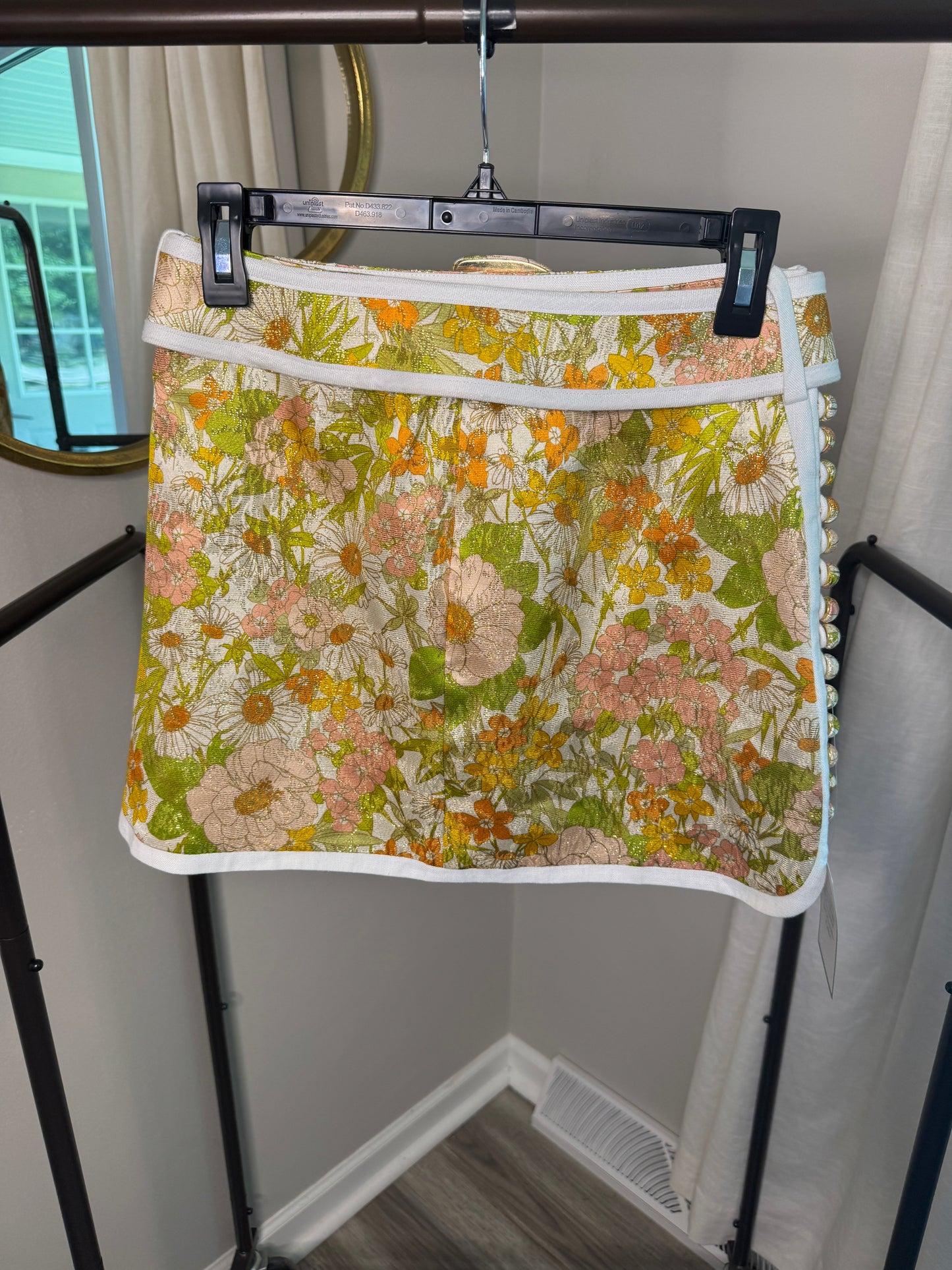ZIMMERMANN Super Eight Floral Mini Skirt size US 4